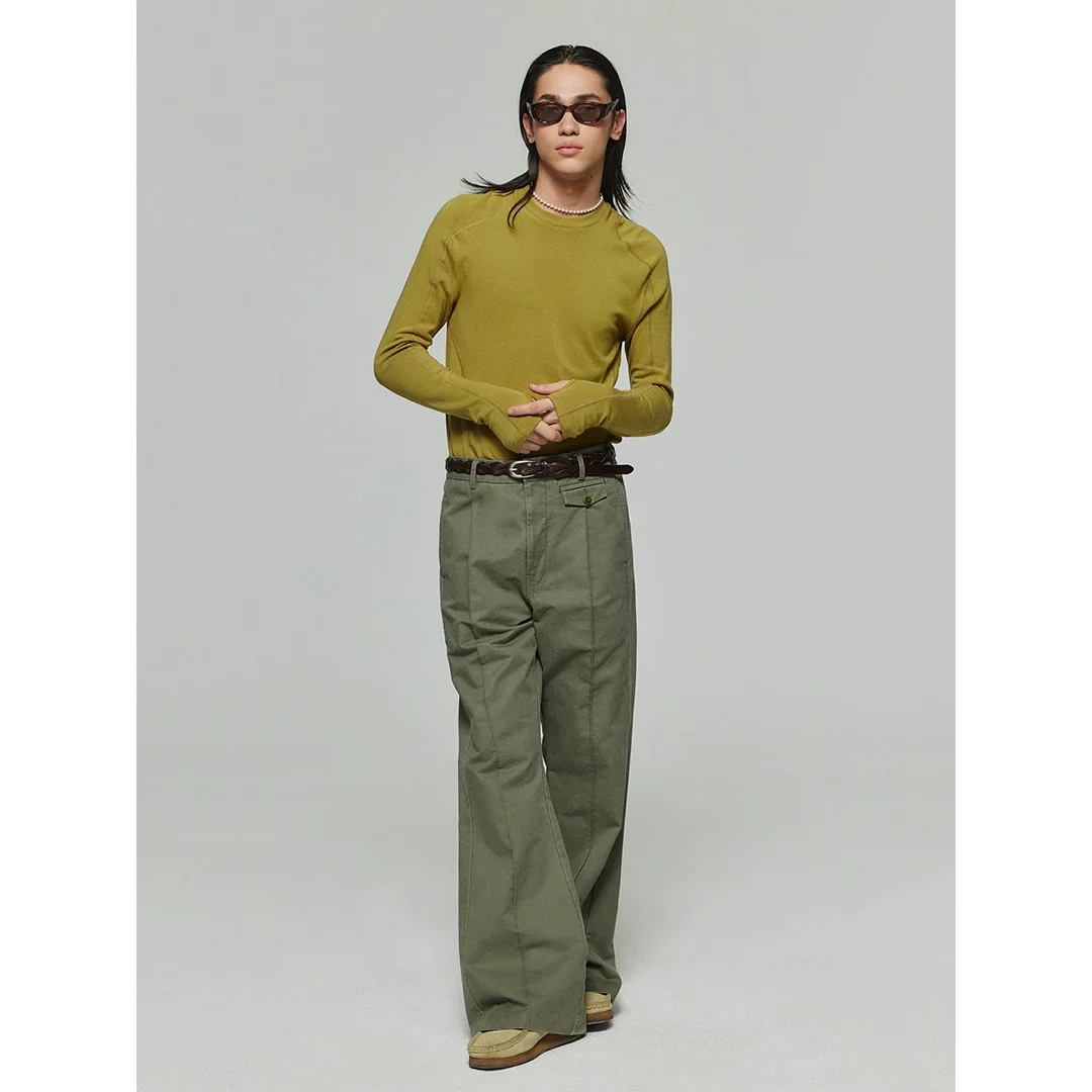 High Collar Long Sleeve Shirt - Image 3