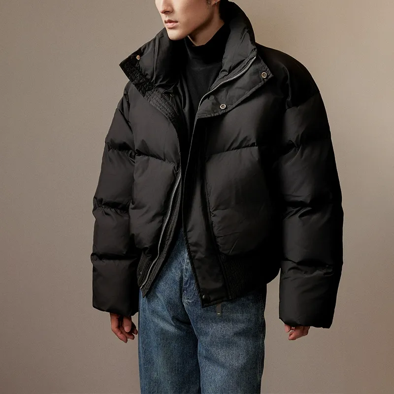 High Collar Puffer Jacket - Image 7