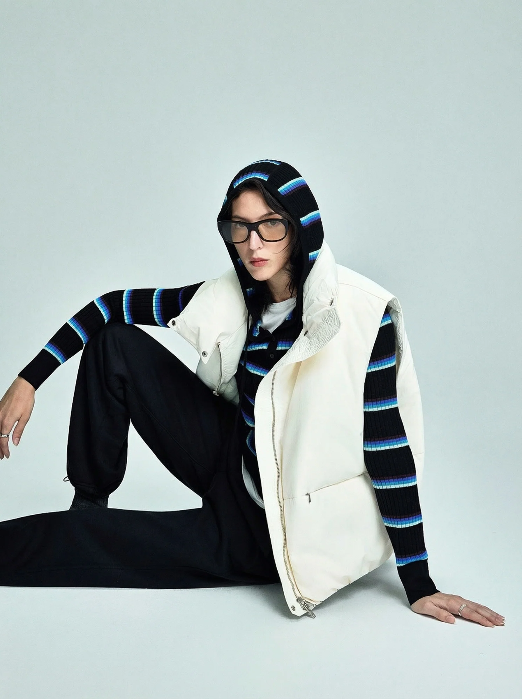 High Collar Puffer Vest
