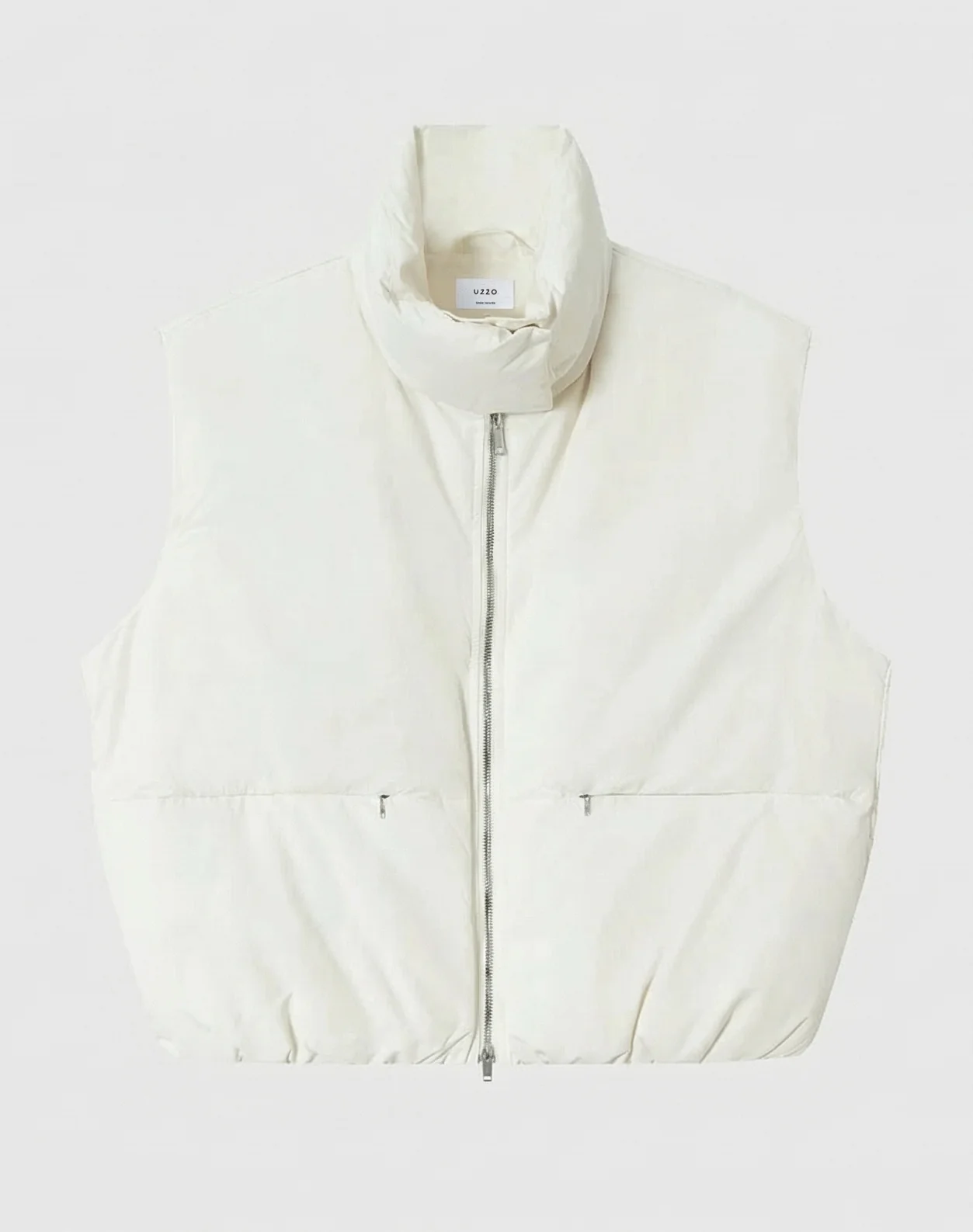 High Collar Puffer Vest - Image 6