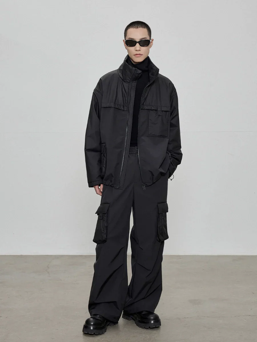 High-Collar Technical Utility Jacket - Image 3