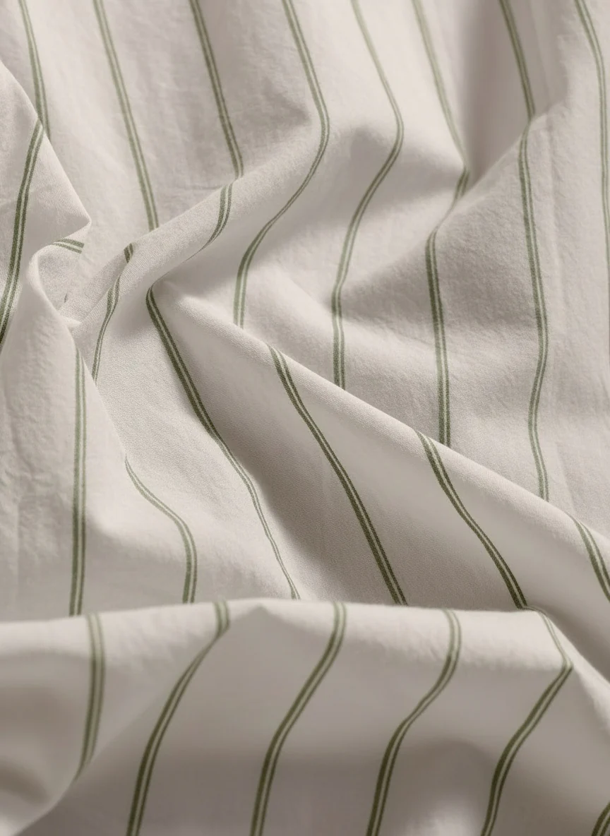 High-Count Cotton Spearpoint Stripe Shirt - Image 4