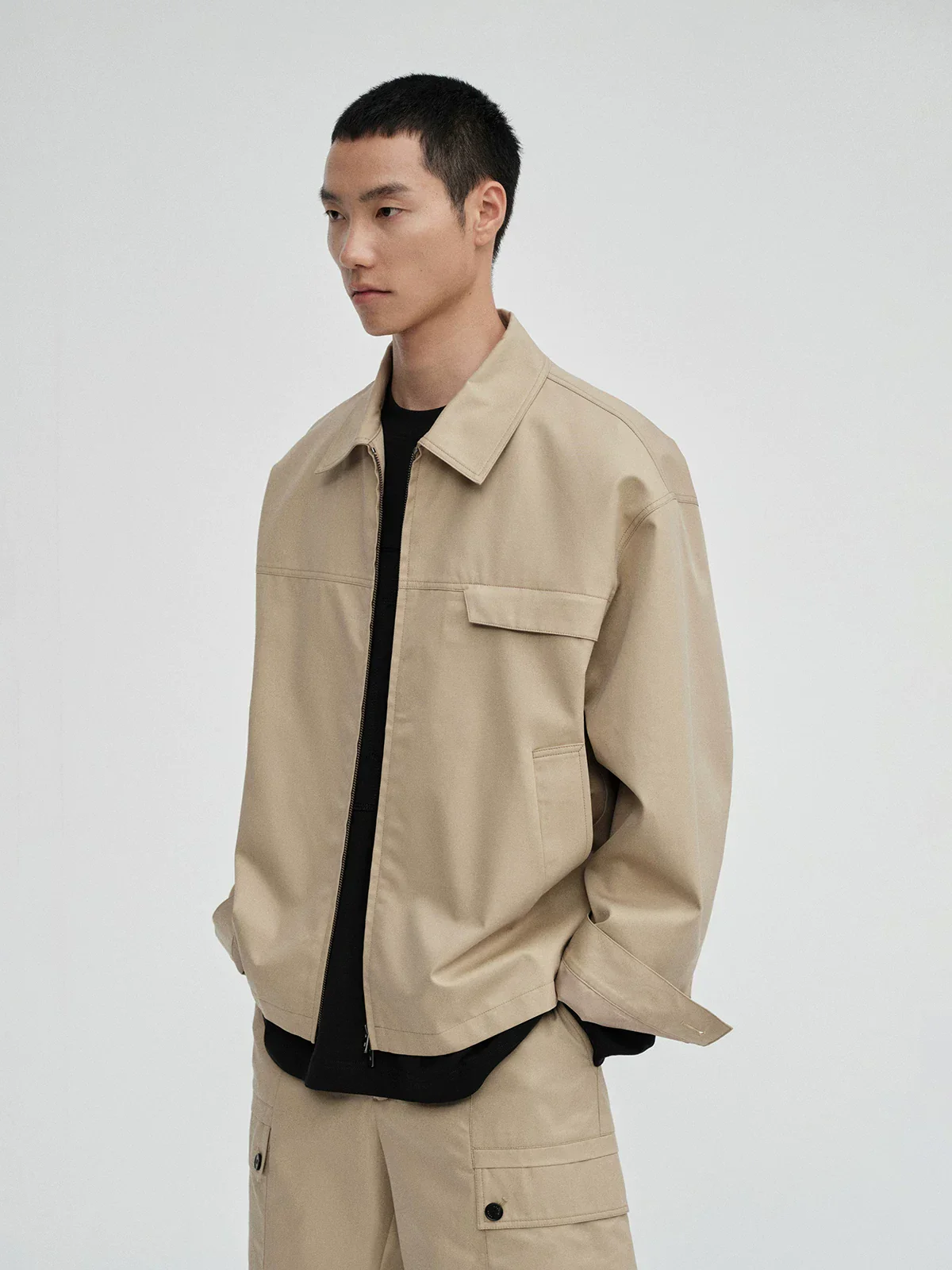 High-Density Cotton Zip Jacket - Image 2