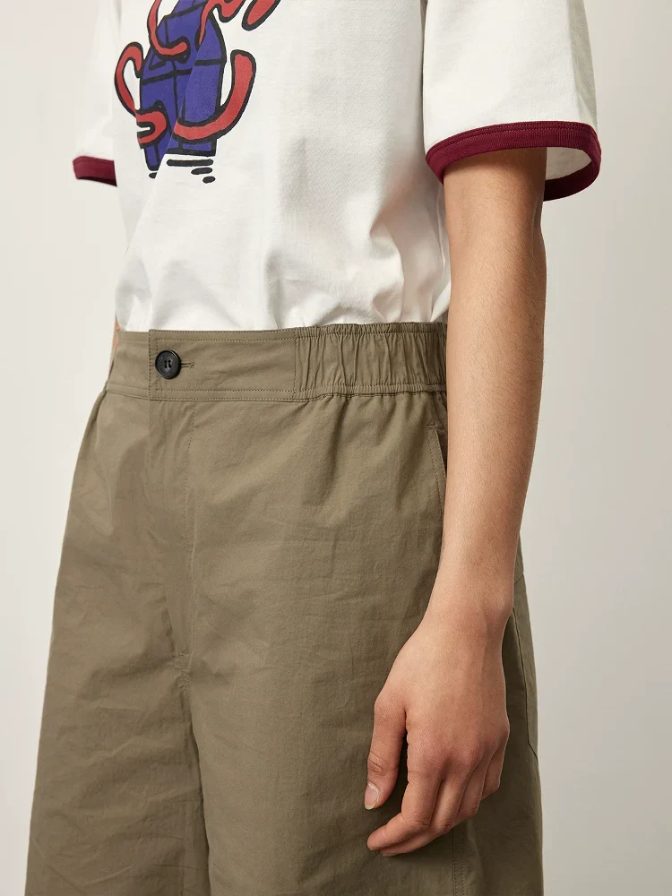 High-Density Poplin Textured Shorts - Image 7