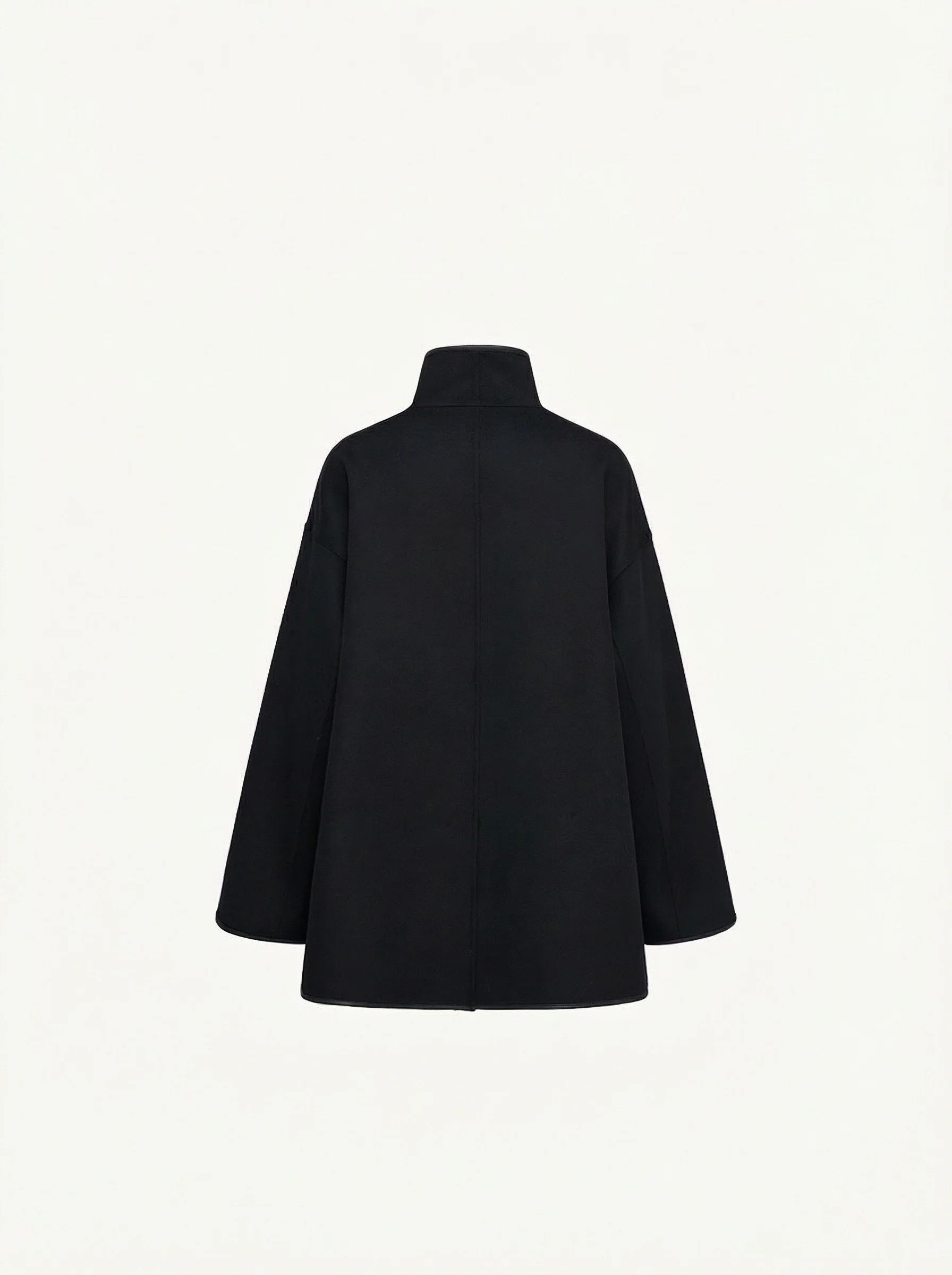 High-Neck A-Line Coat - Image 2
