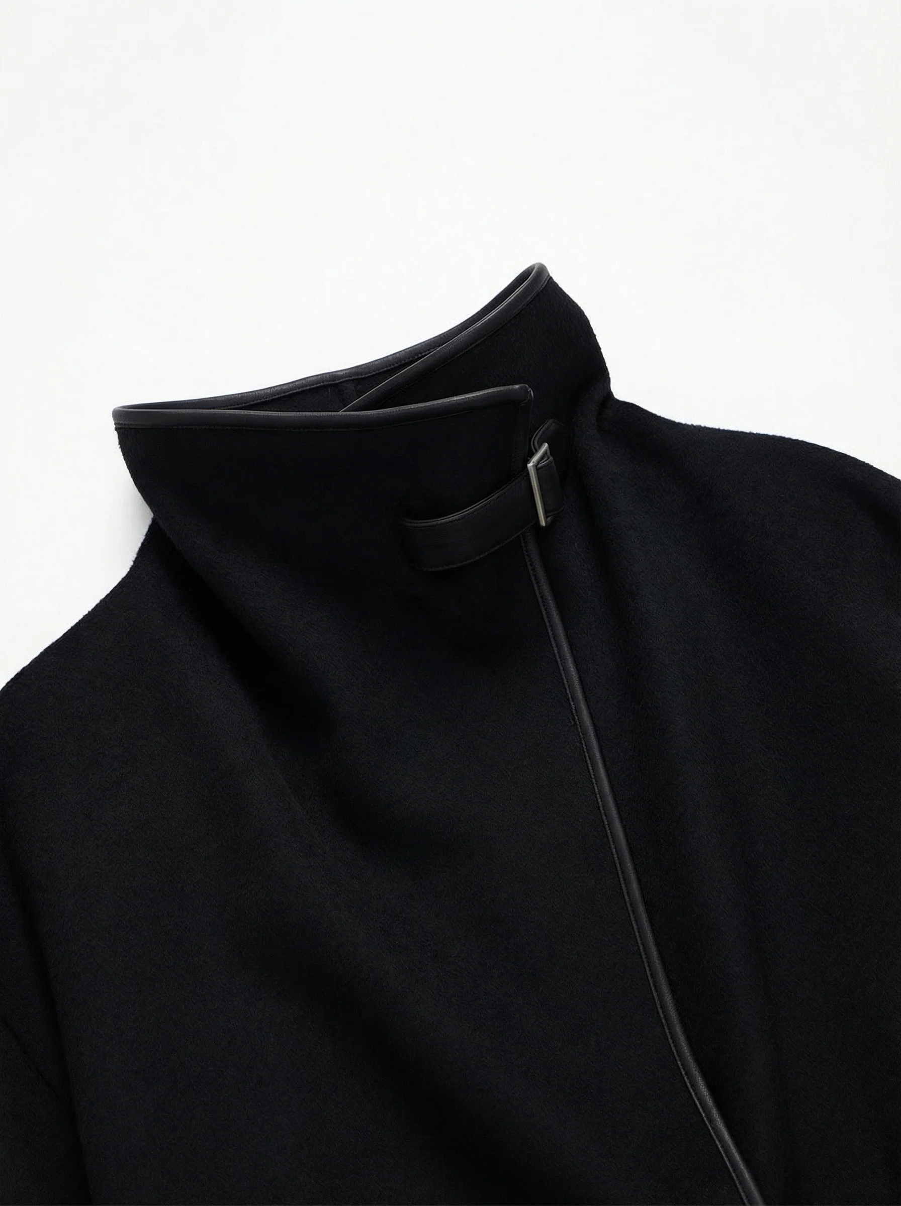 High-Neck A-Line Coat - Image 4