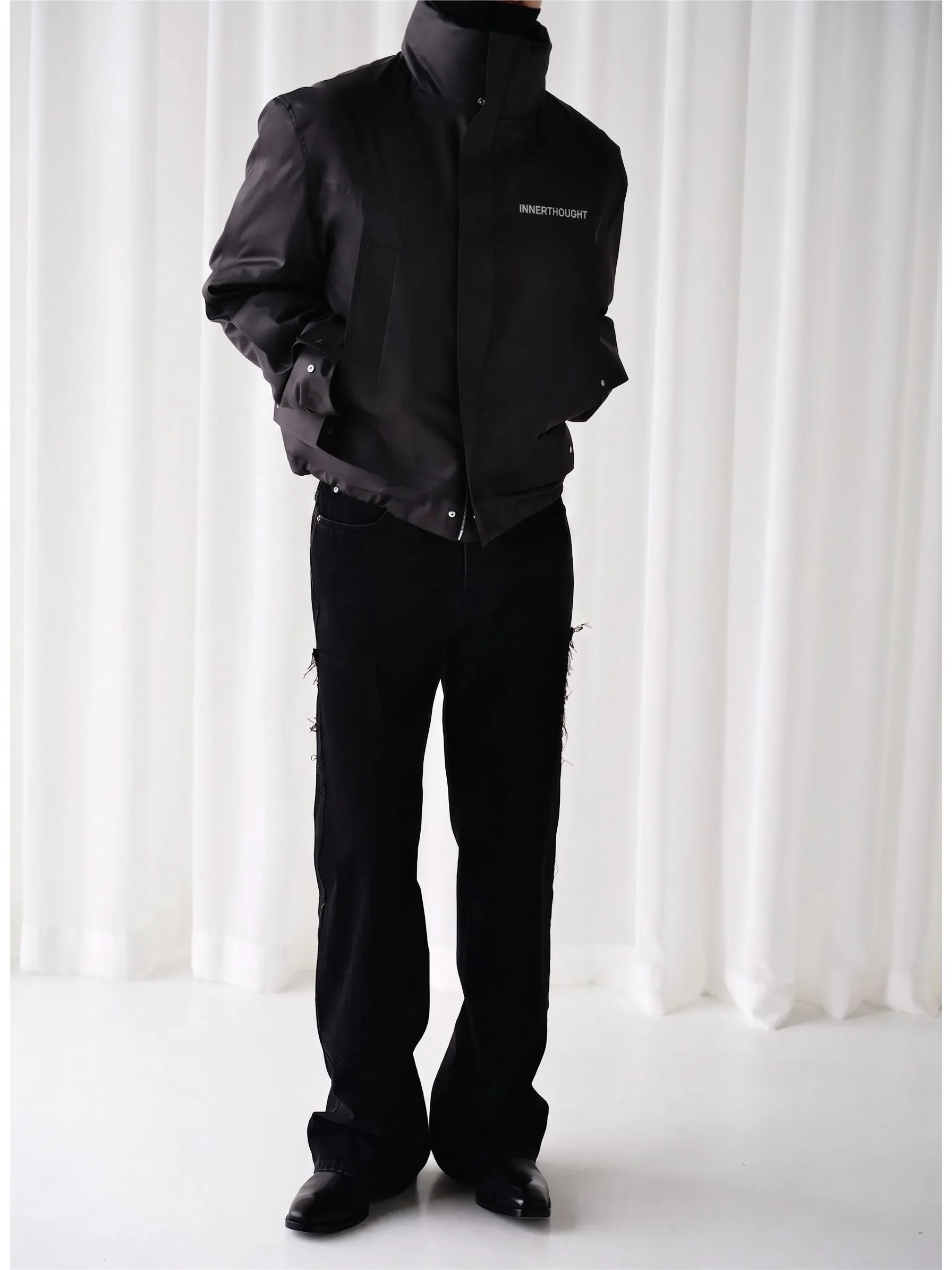 High-Neck Bomber Jacket