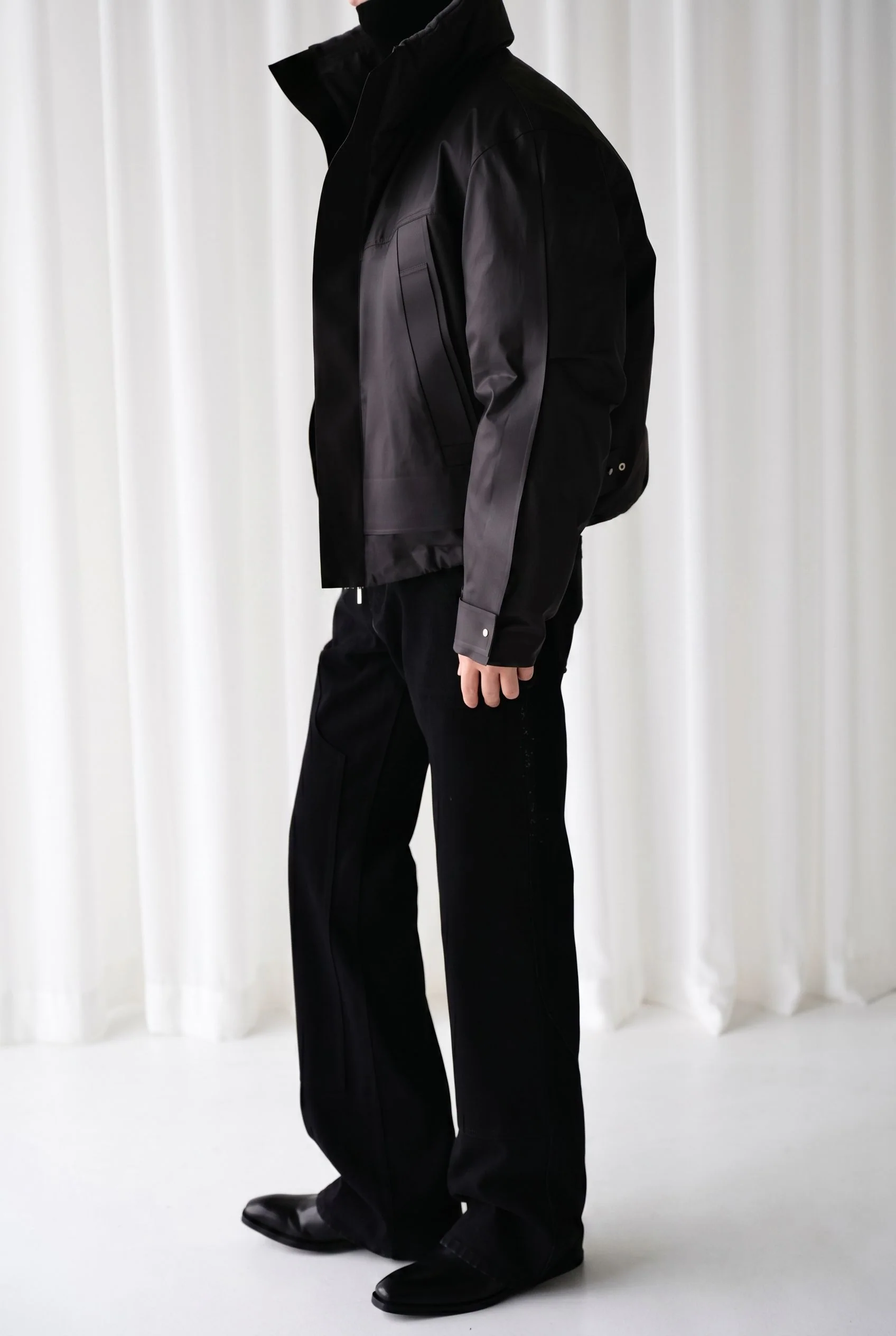 High-Neck Bomber Jacket - Image 3