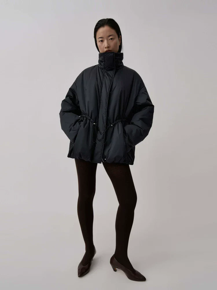 High-Neck Cinch Puffer