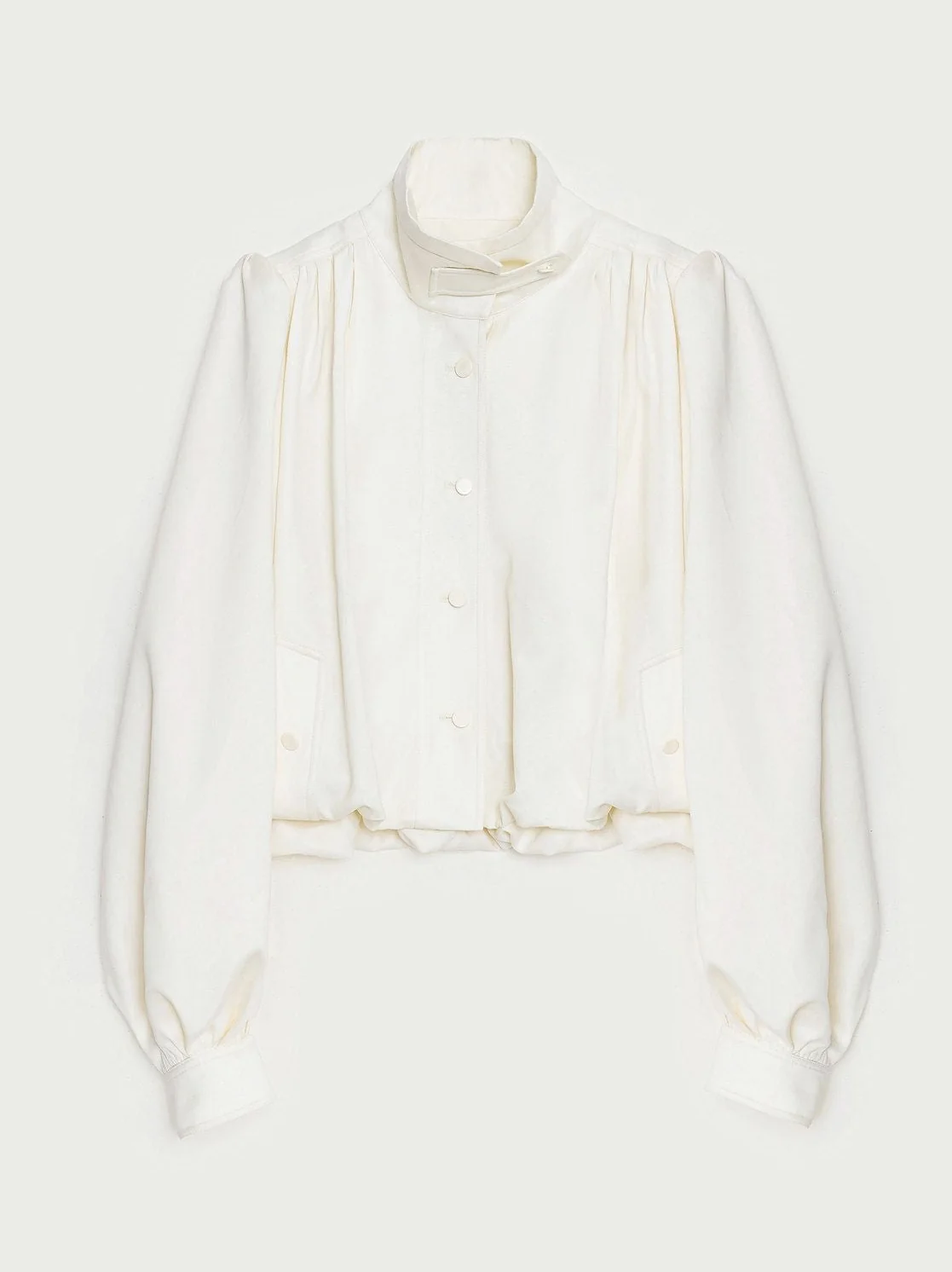 High-Neck Cropped Jacket - Image 7