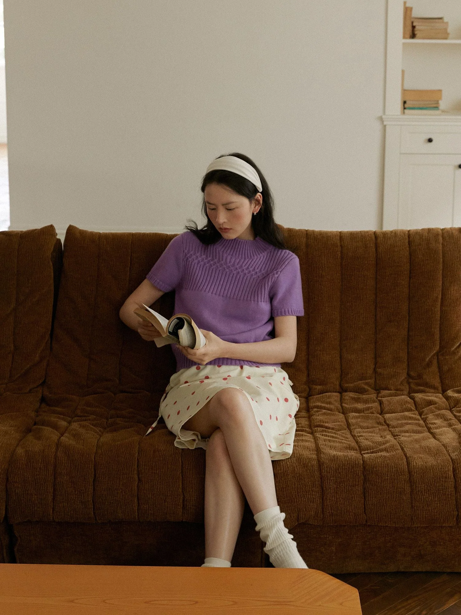 High-Neck Knit Top - Image 3