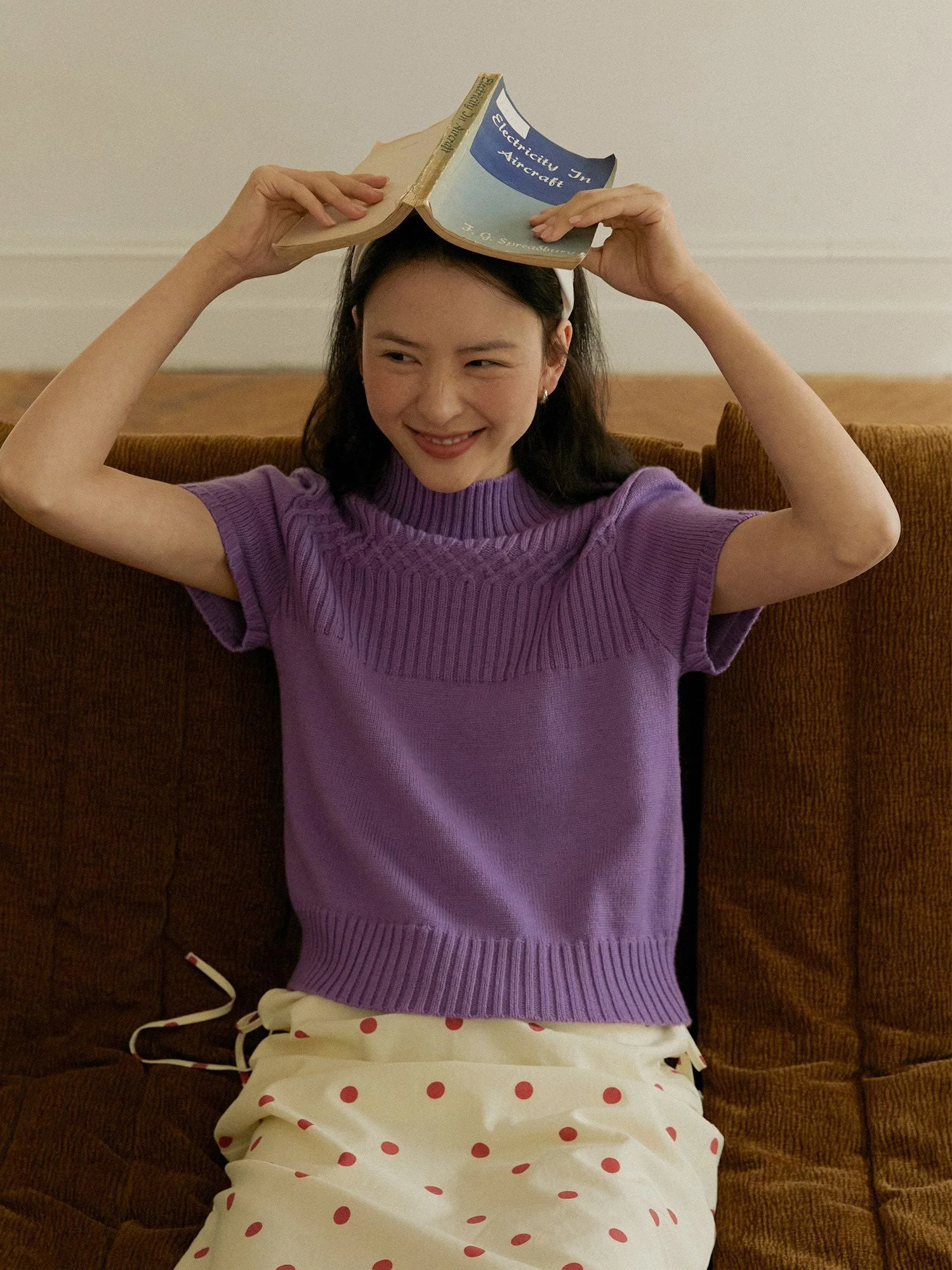 High-Neck Knit Top - Image 4