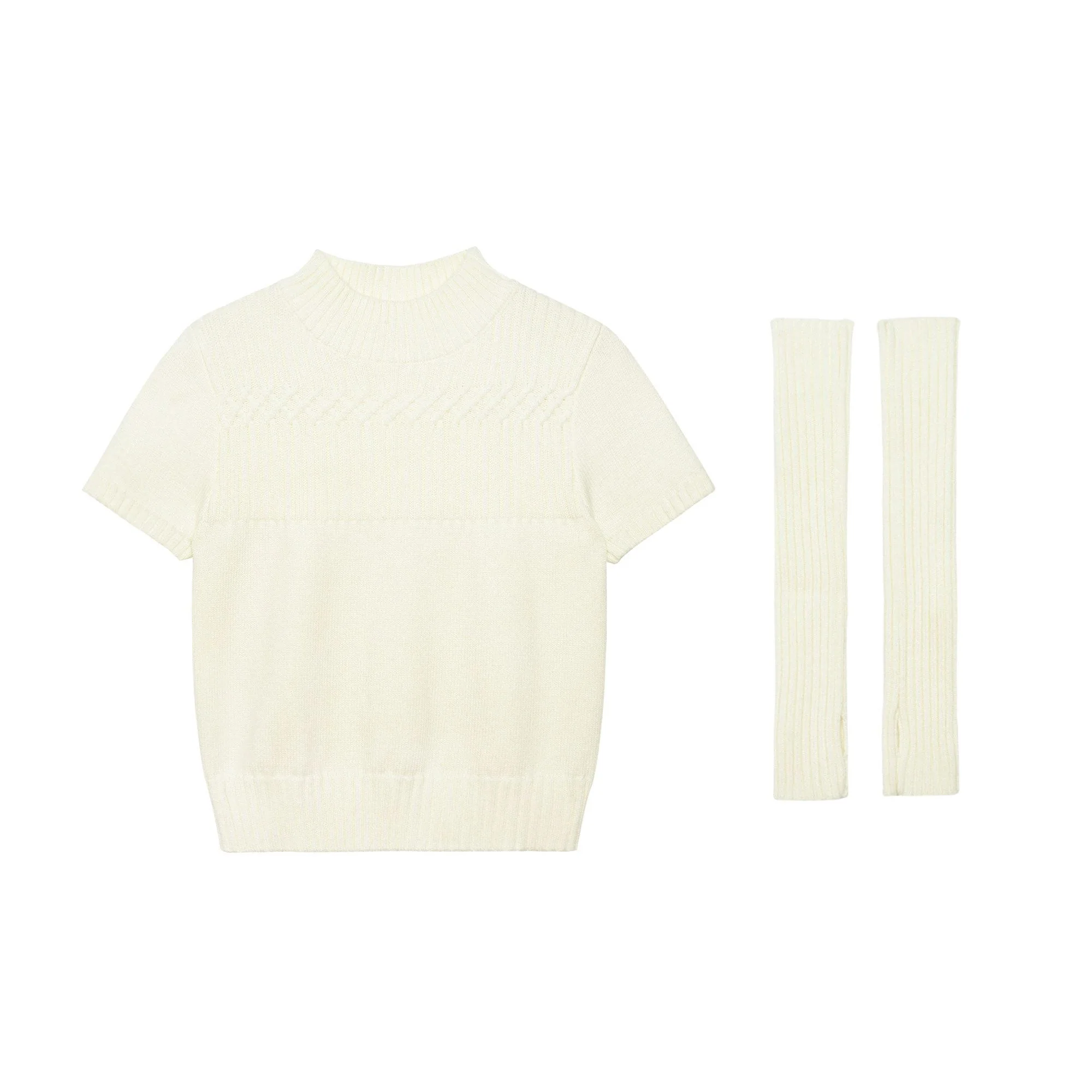 High-Neck Knit Top - Image 6
