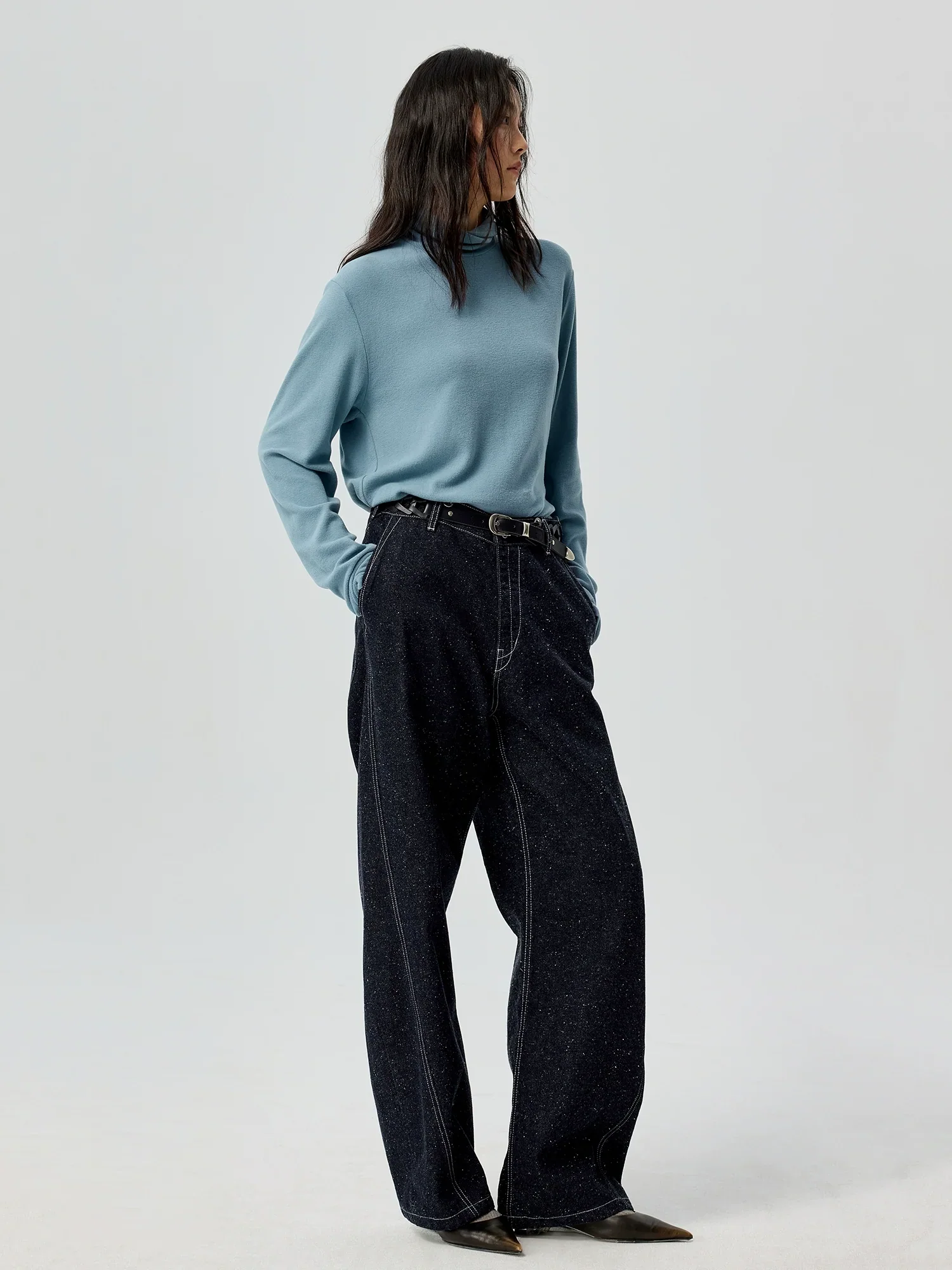 High Neck Long-Sleeve Tee - Image 3