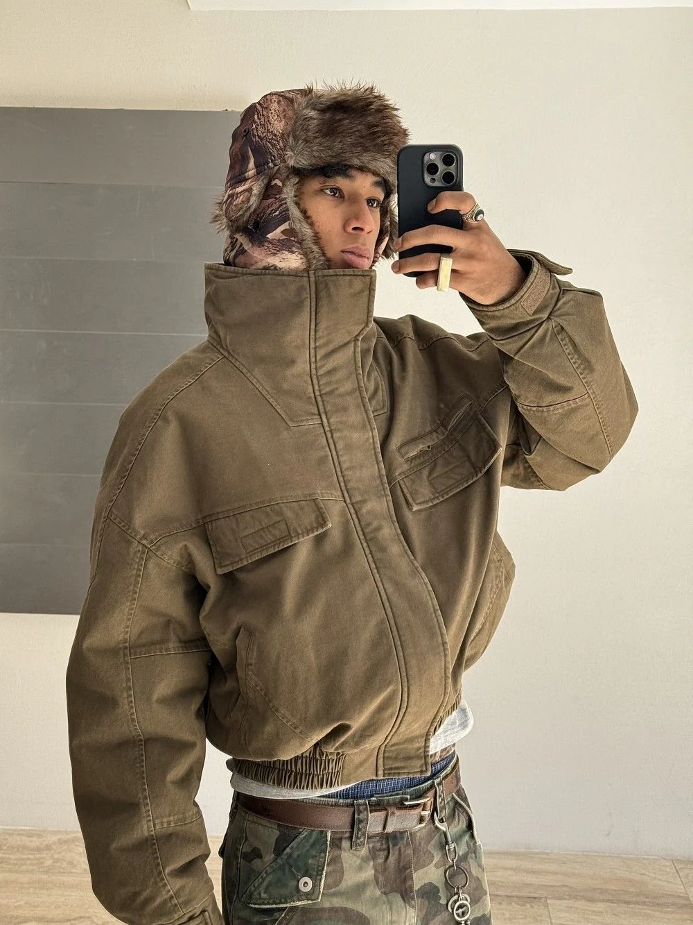 High-Neck Utility Jacket - Image 4