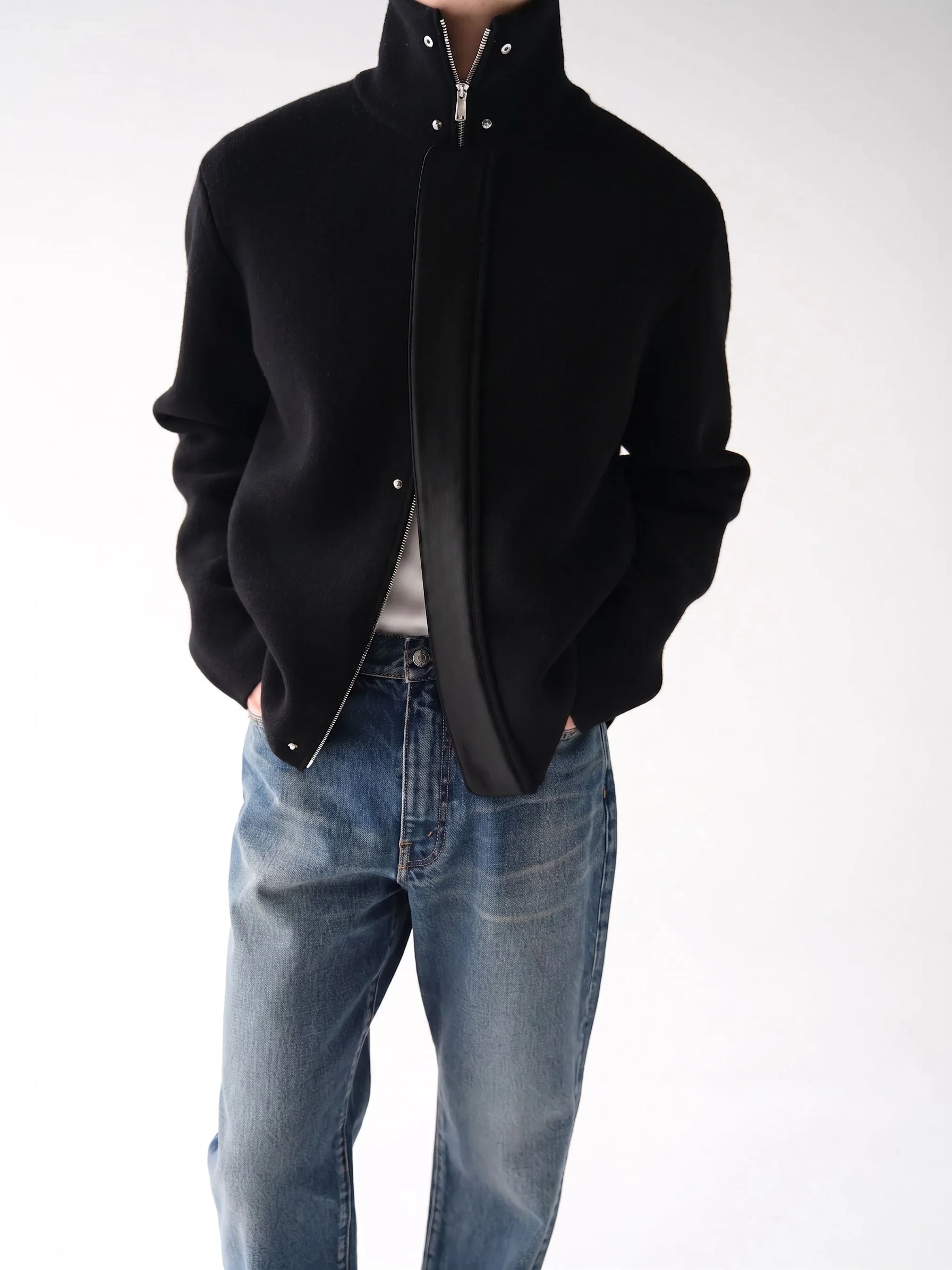 High Neck Zip Jacket