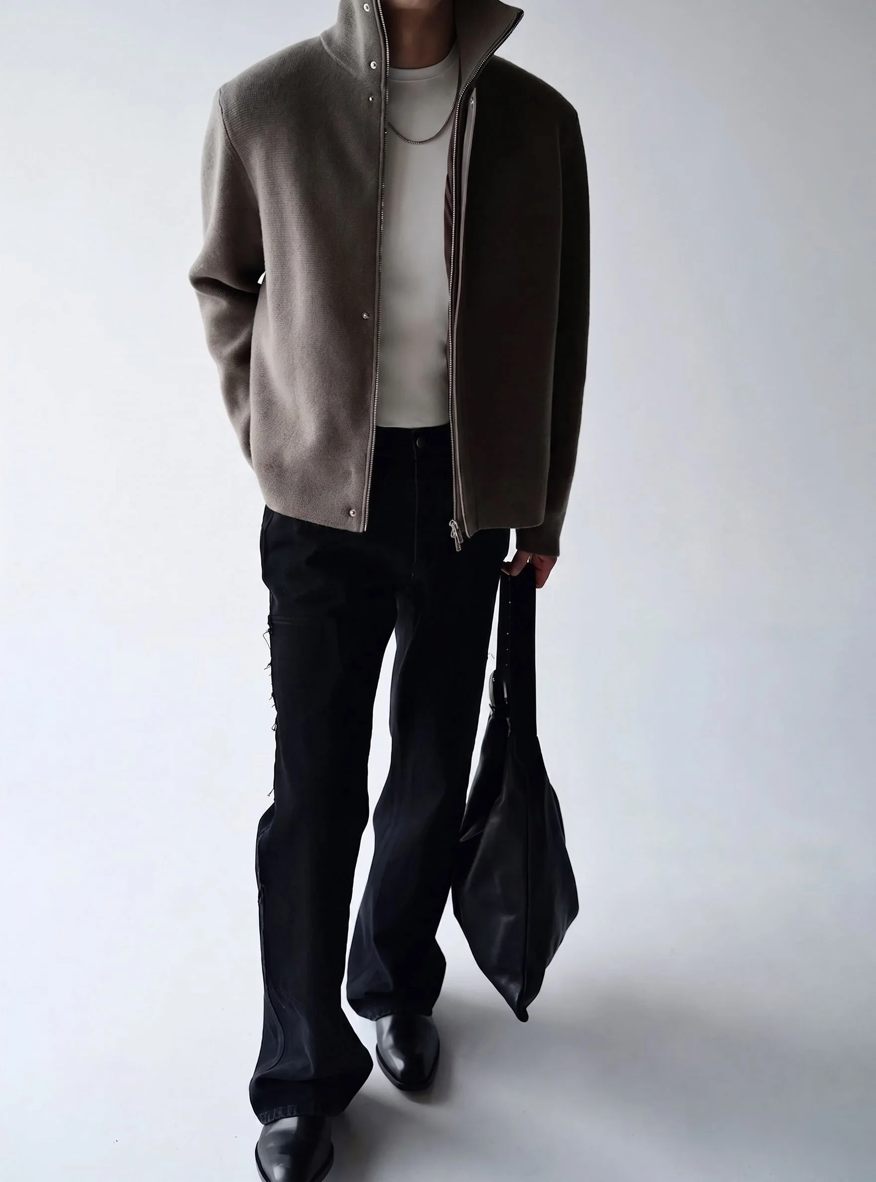 High Neck Zip Jacket - Image 3