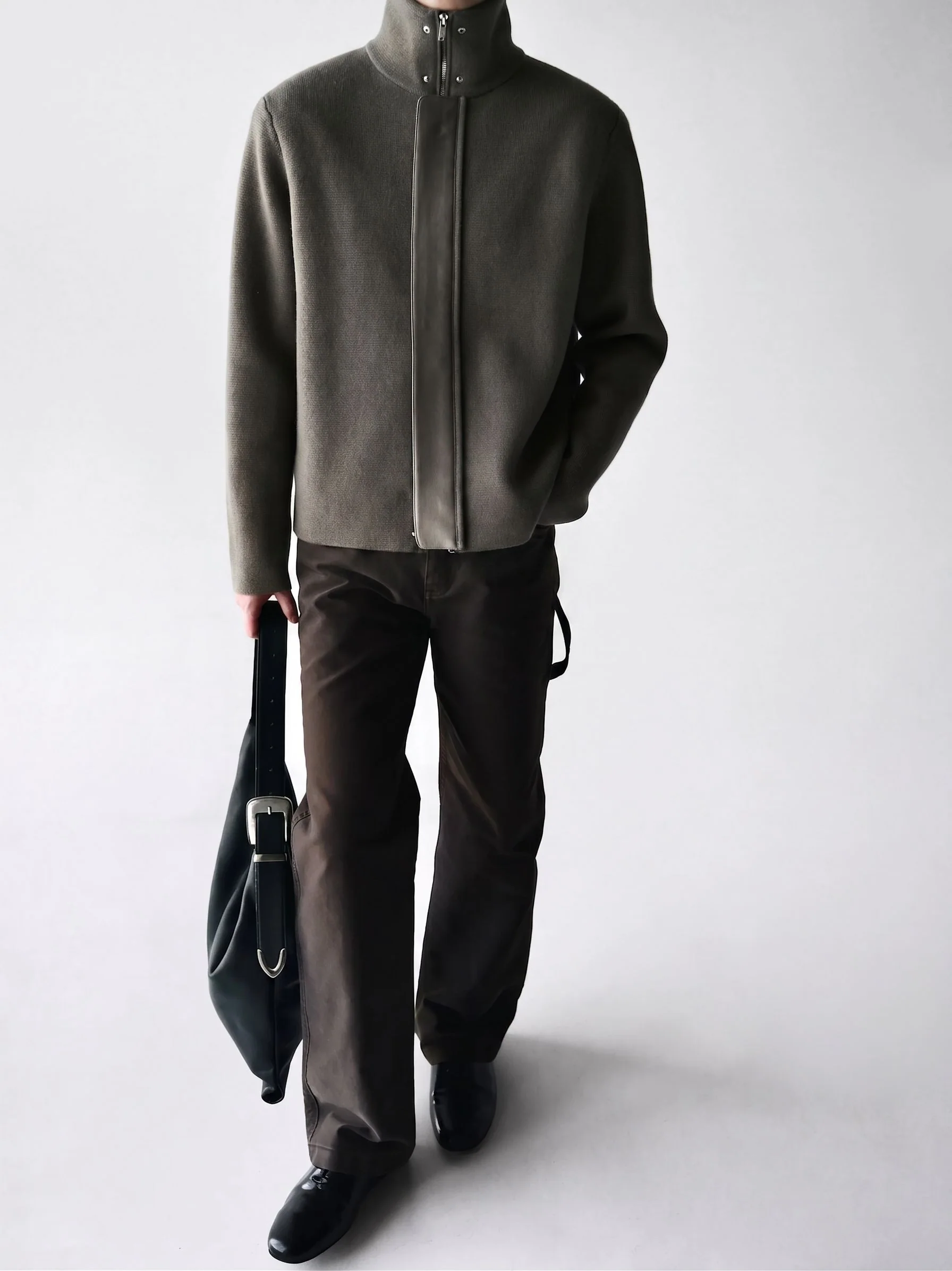 High Neck Zip Jacket - Image 4