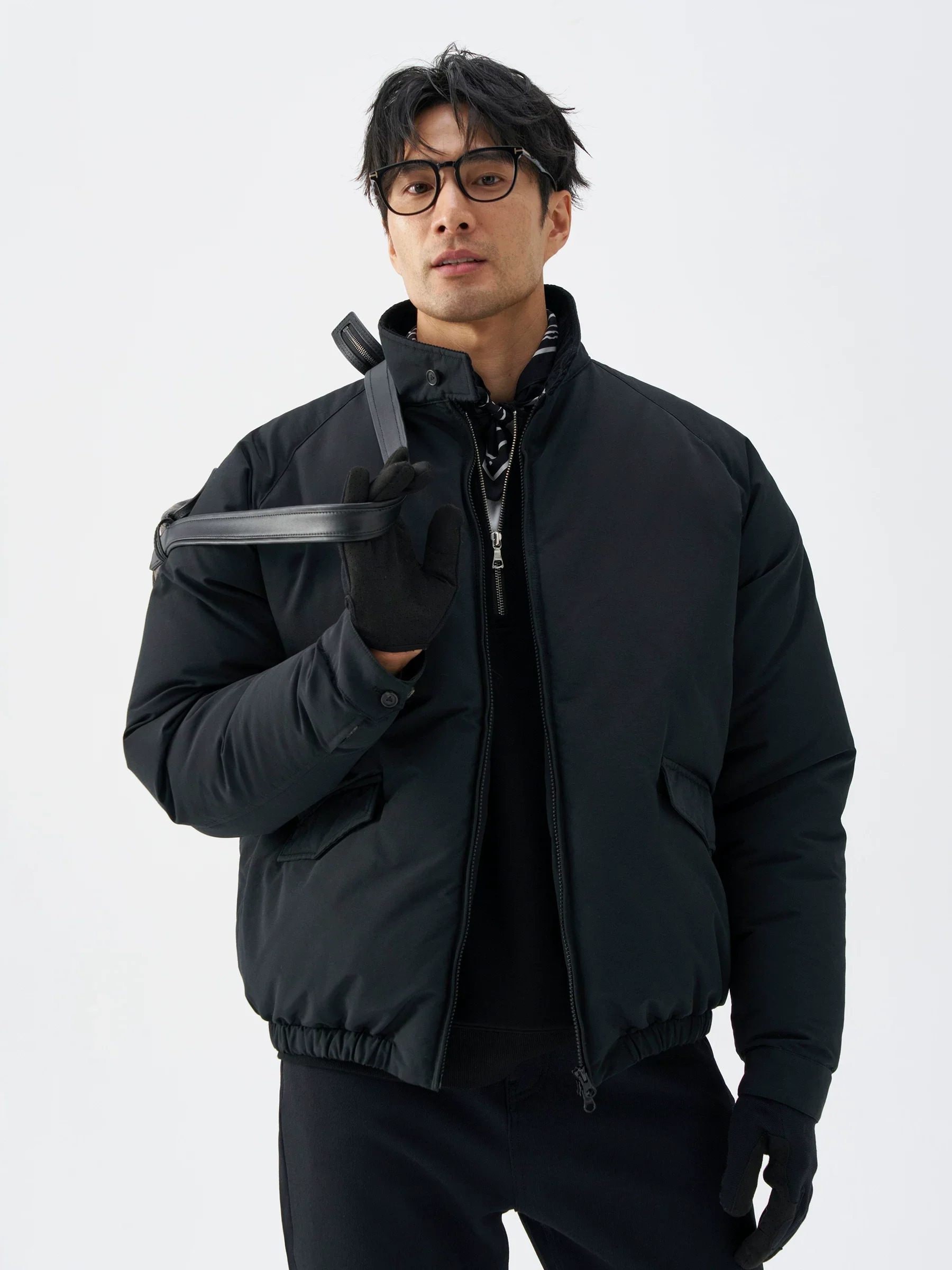 High-Neck Zip Jacket