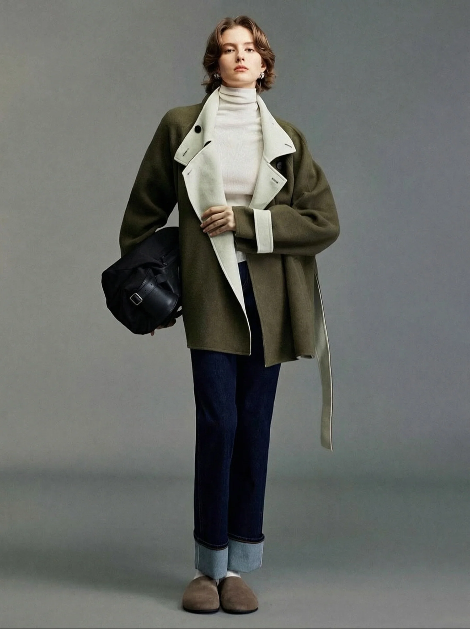 High-Rise Cuffed Jeans - Image 3