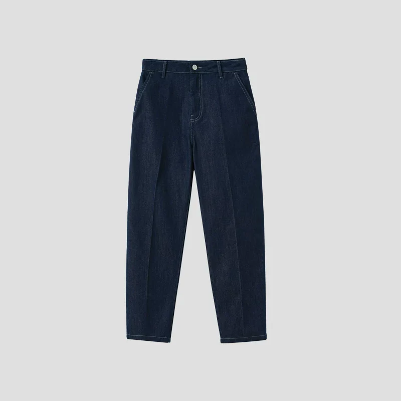 High-Rise Denim Trousers - Image 6