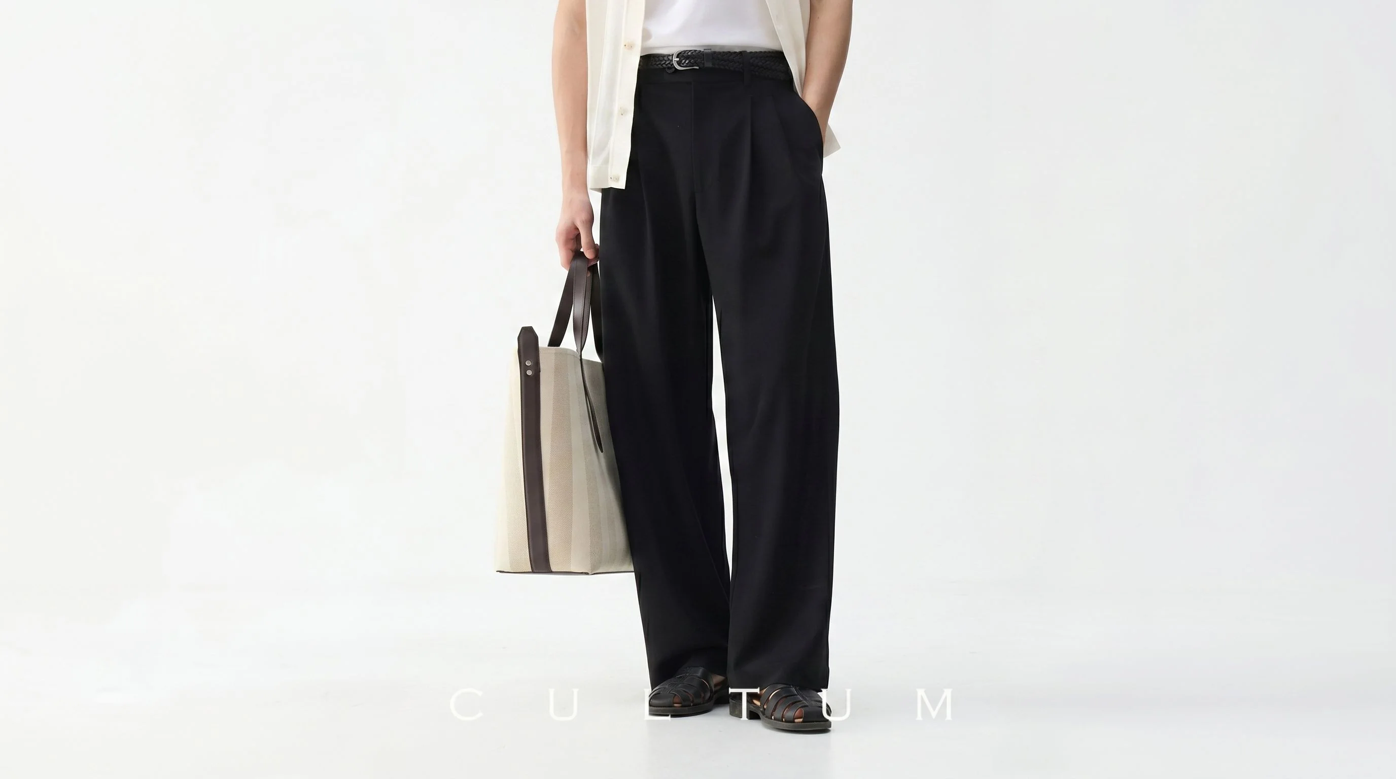 High-Rise Pleated Trousers - Image 2