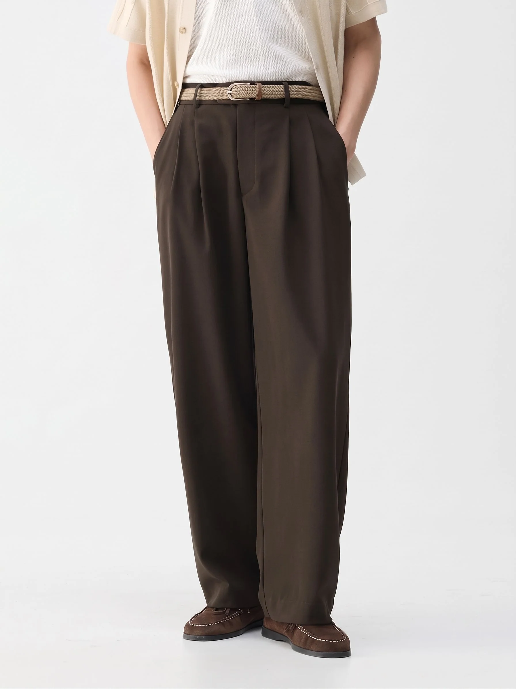 High-Rise Pleated Trousers - Image 3