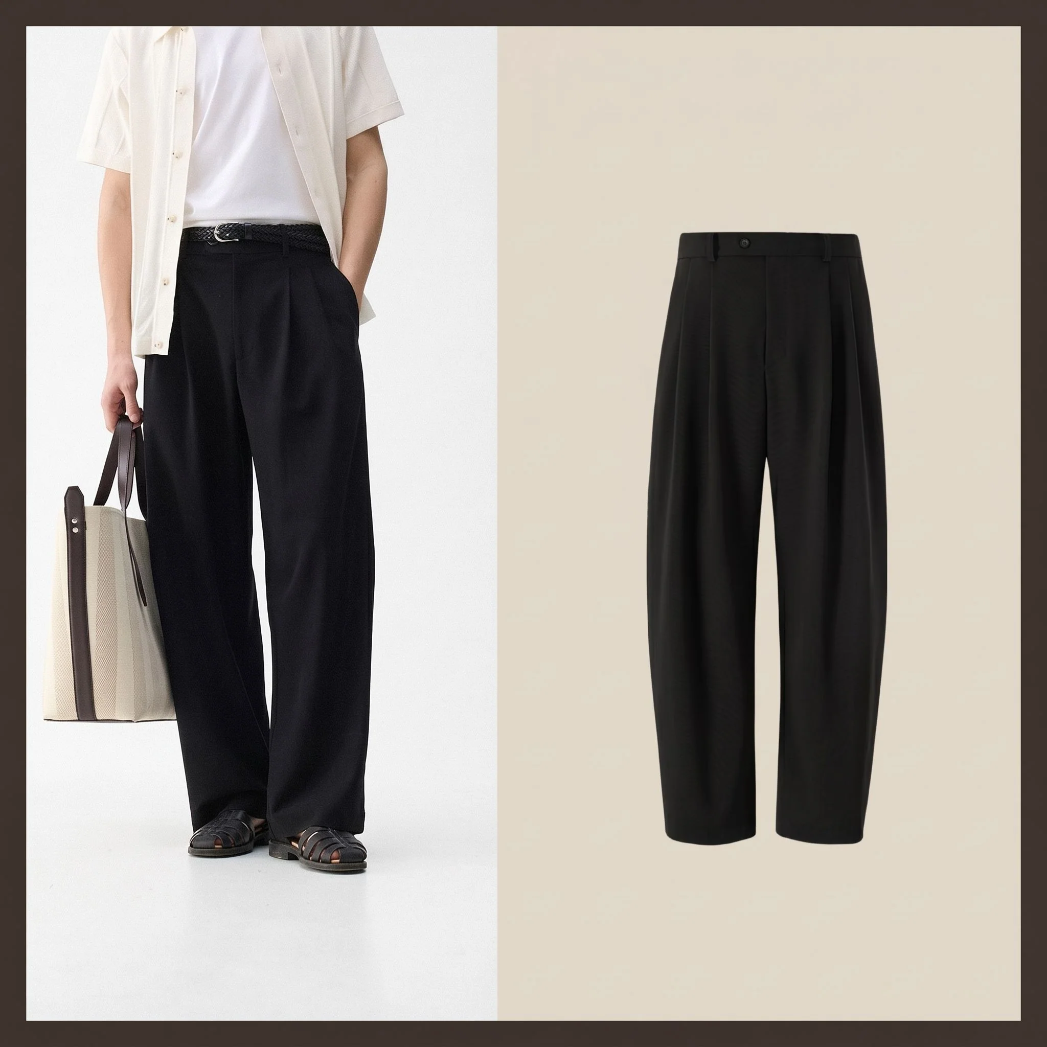 High-Rise Pleated Trousers - Image 8