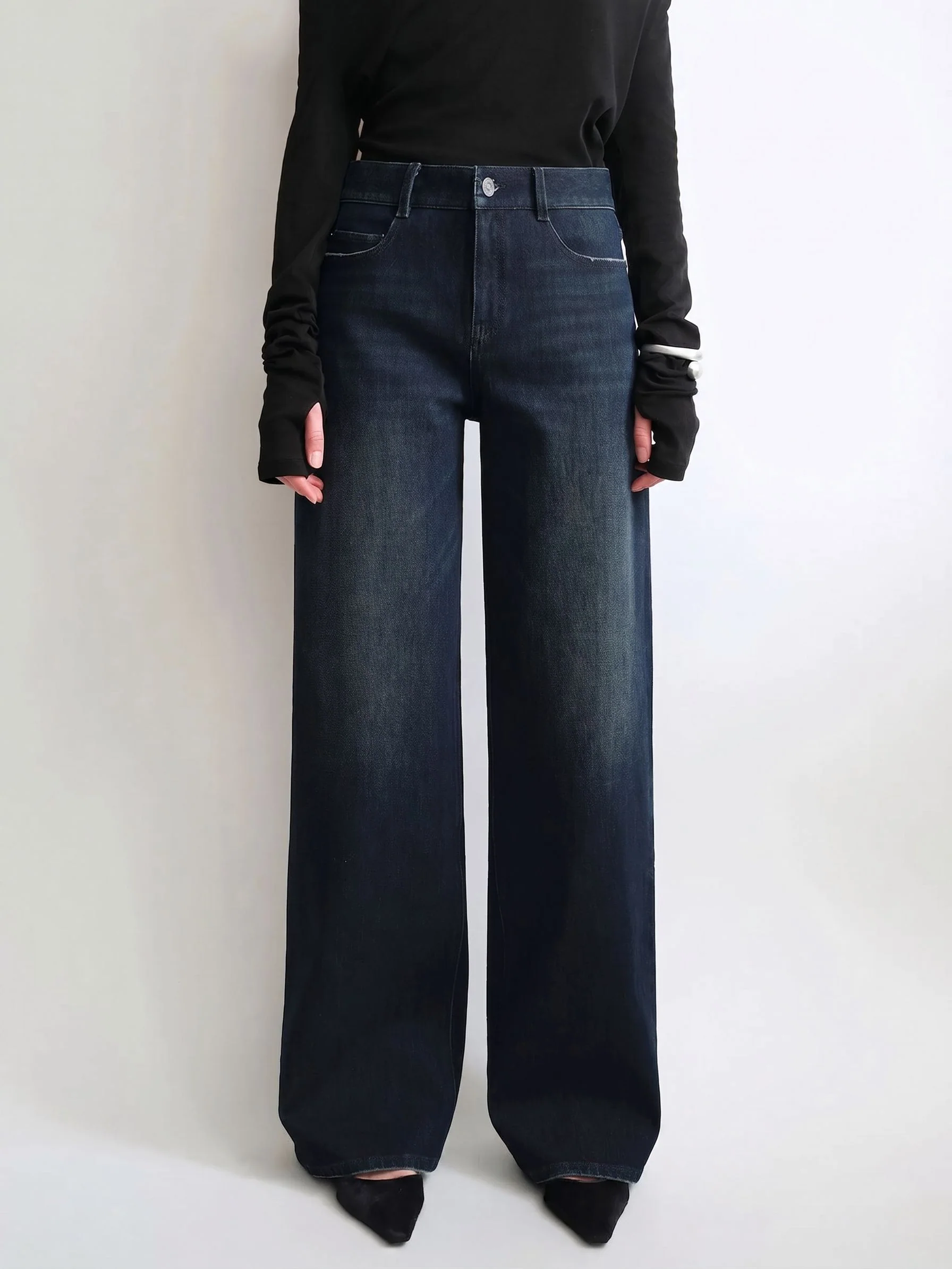High-Rise Straight Jeans - Image 3