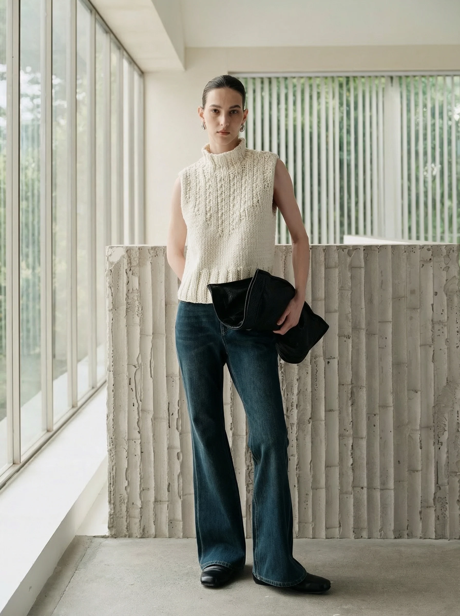 High-Rise Stretch Flare Jeans - Image 2