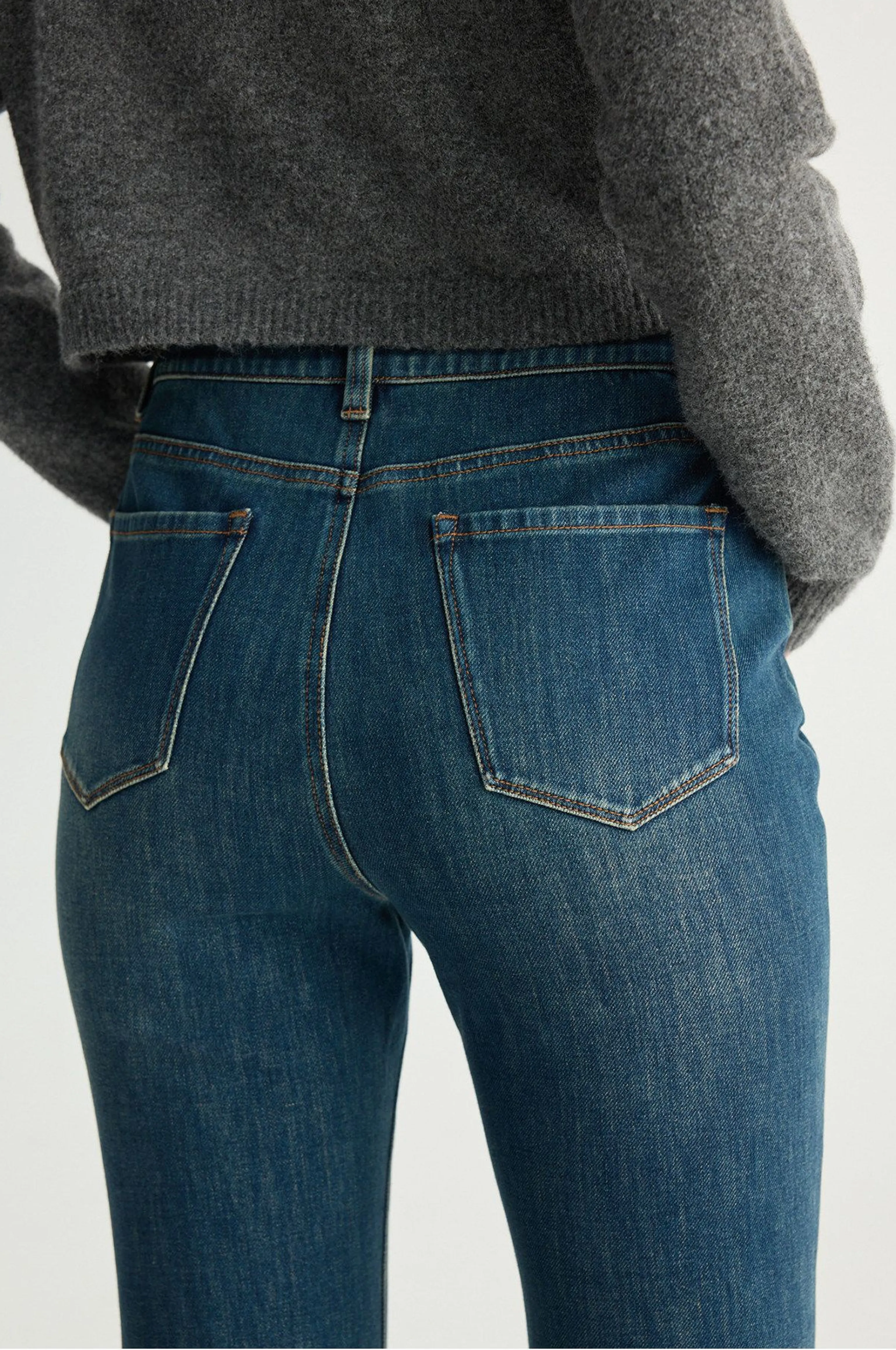 High-Rise Stretch Flare Jeans - Image 6