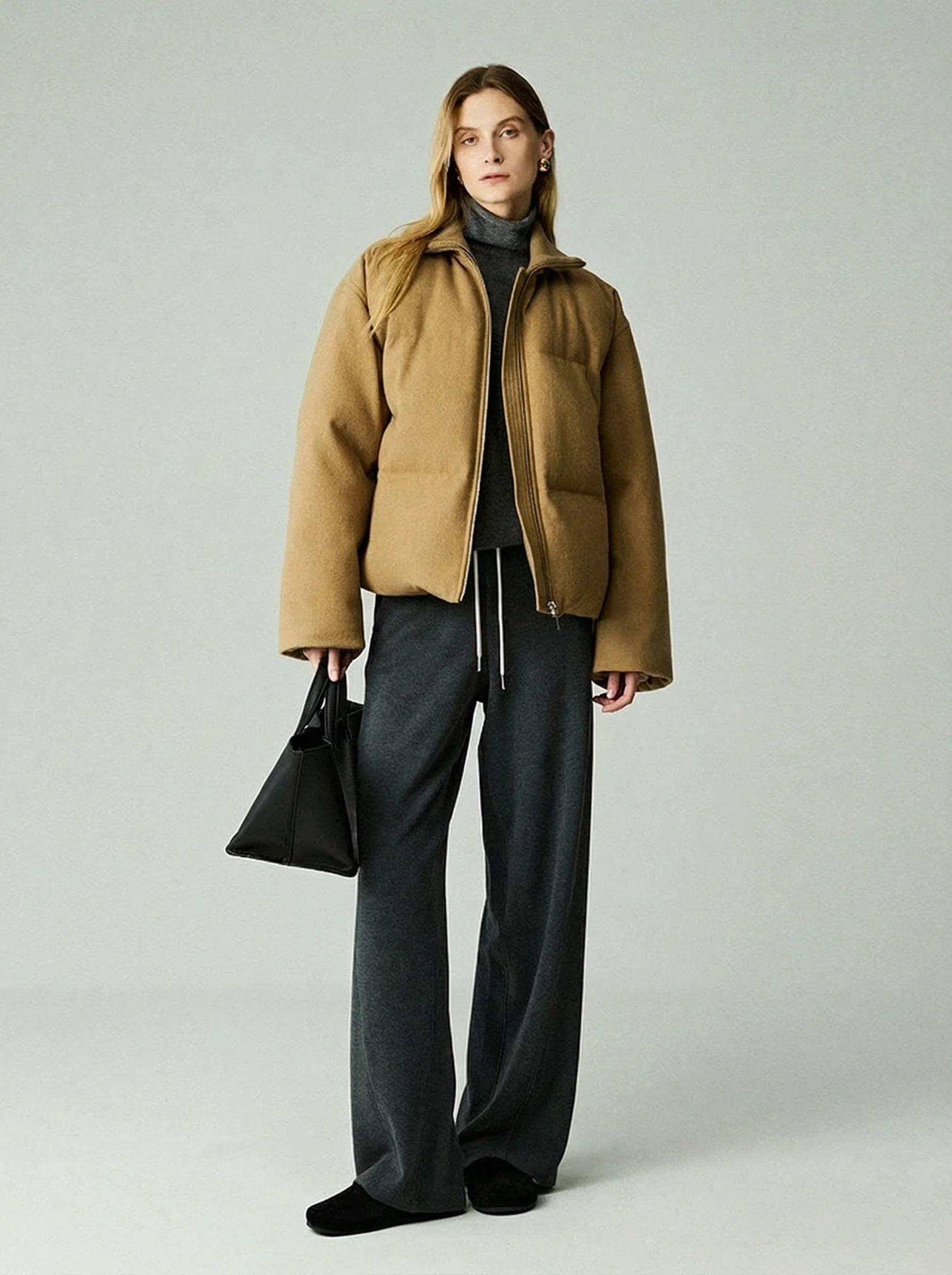 High-Rise Wide-Leg Drawstring Pants - Image 3