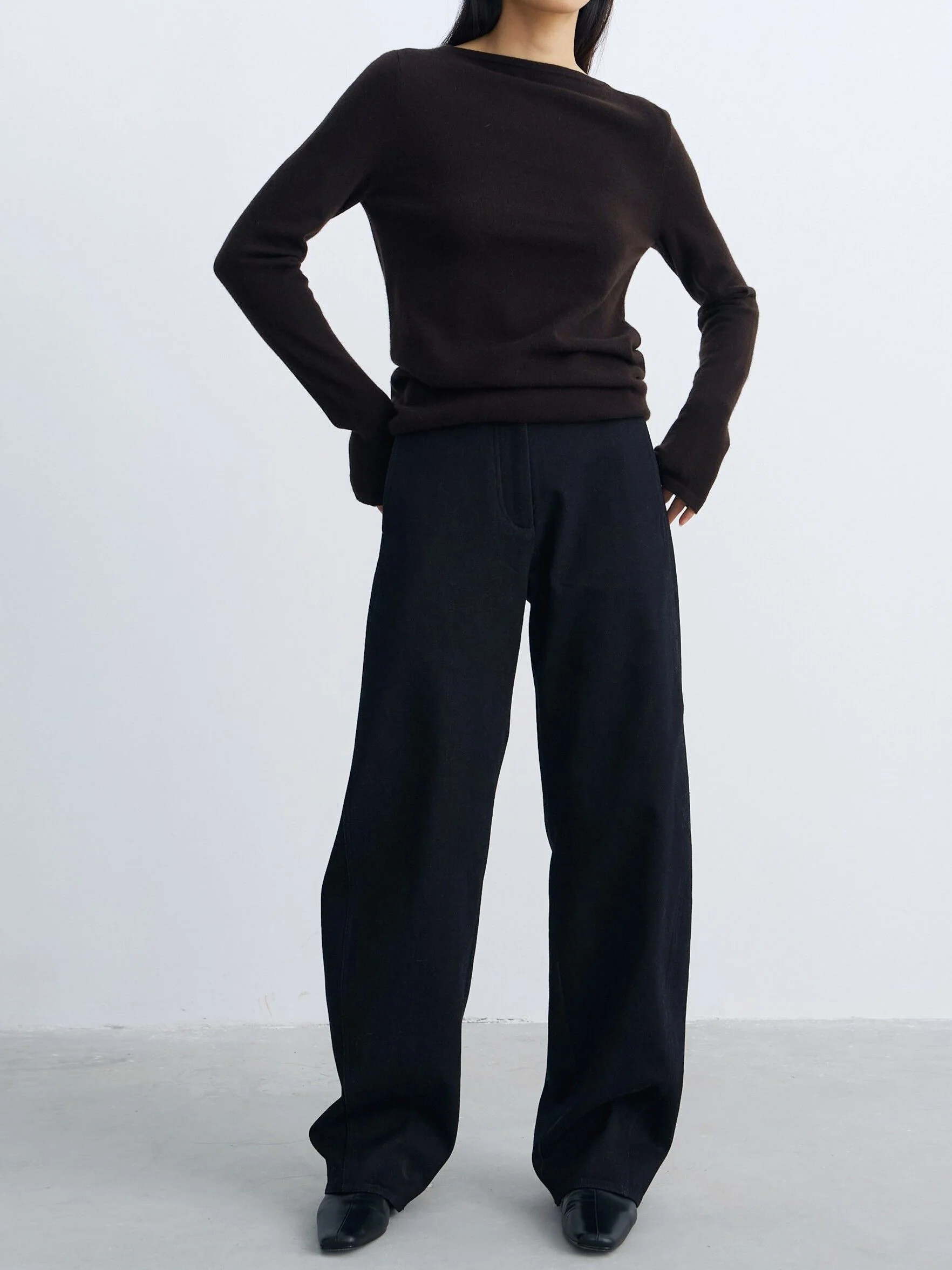 High-Rise Wide-Leg Trousers