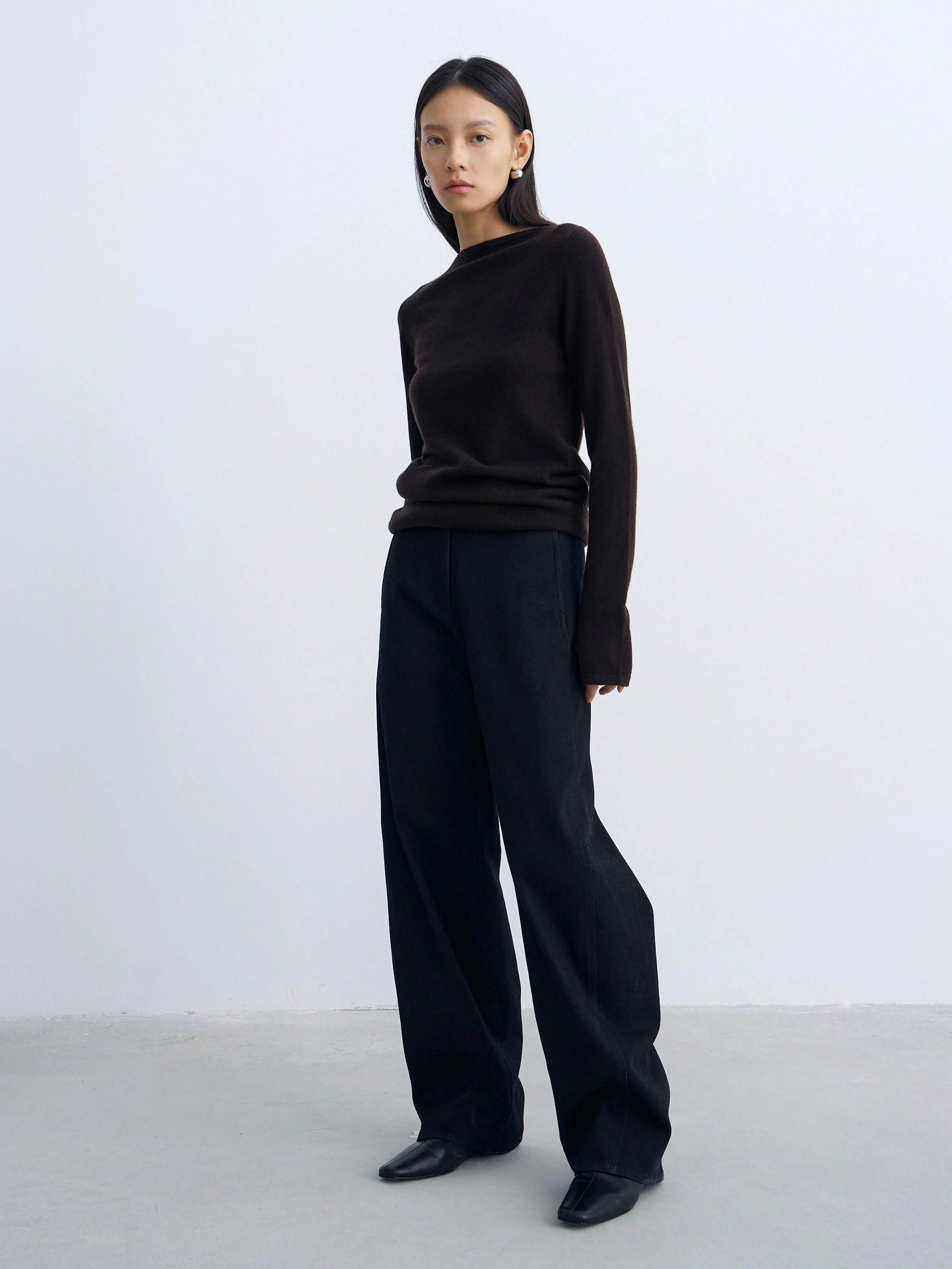 High-Rise Wide-Leg Trousers - Image 2