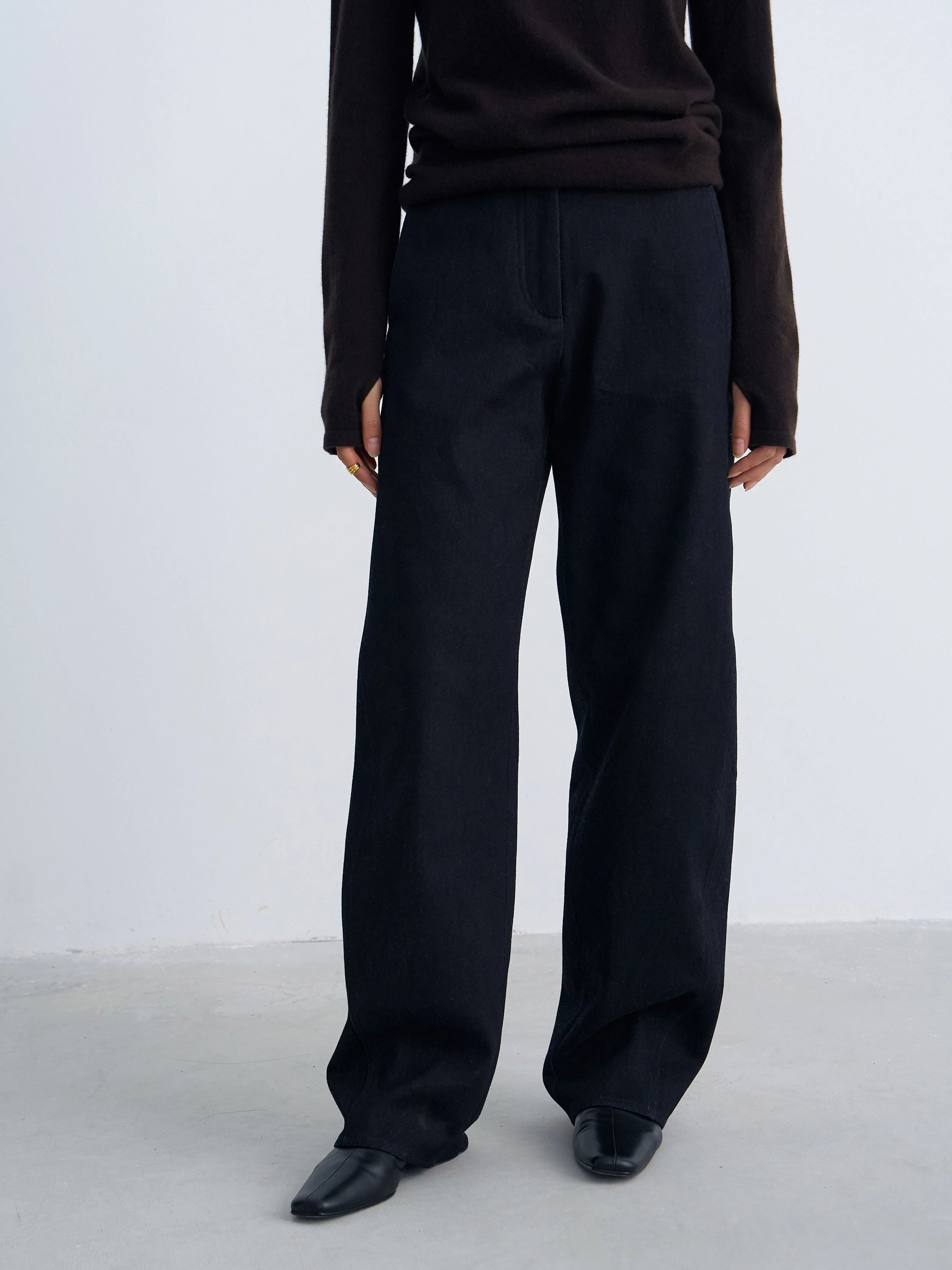 High-Rise Wide-Leg Trousers - Image 3