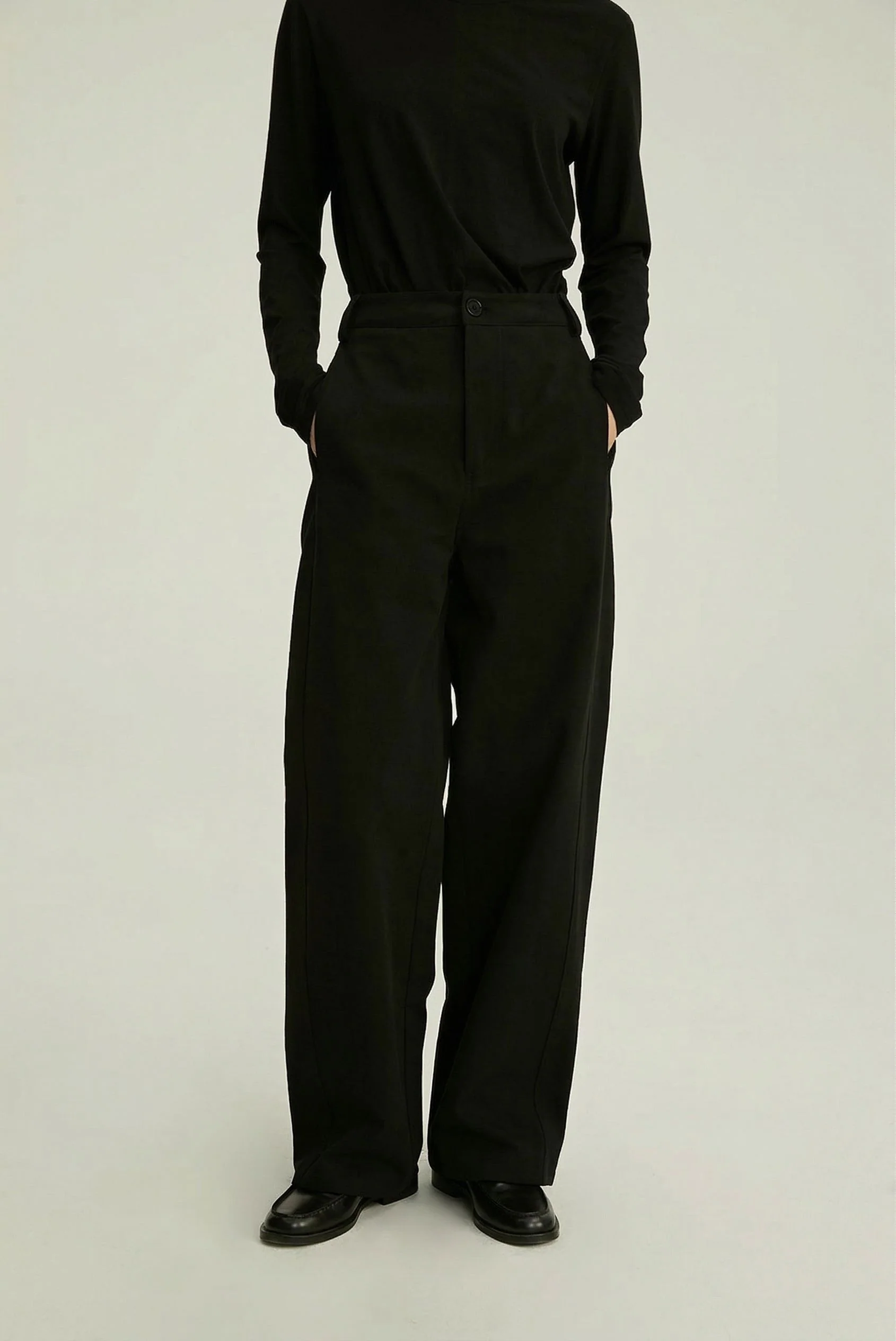 High-Rise Wide Trousers