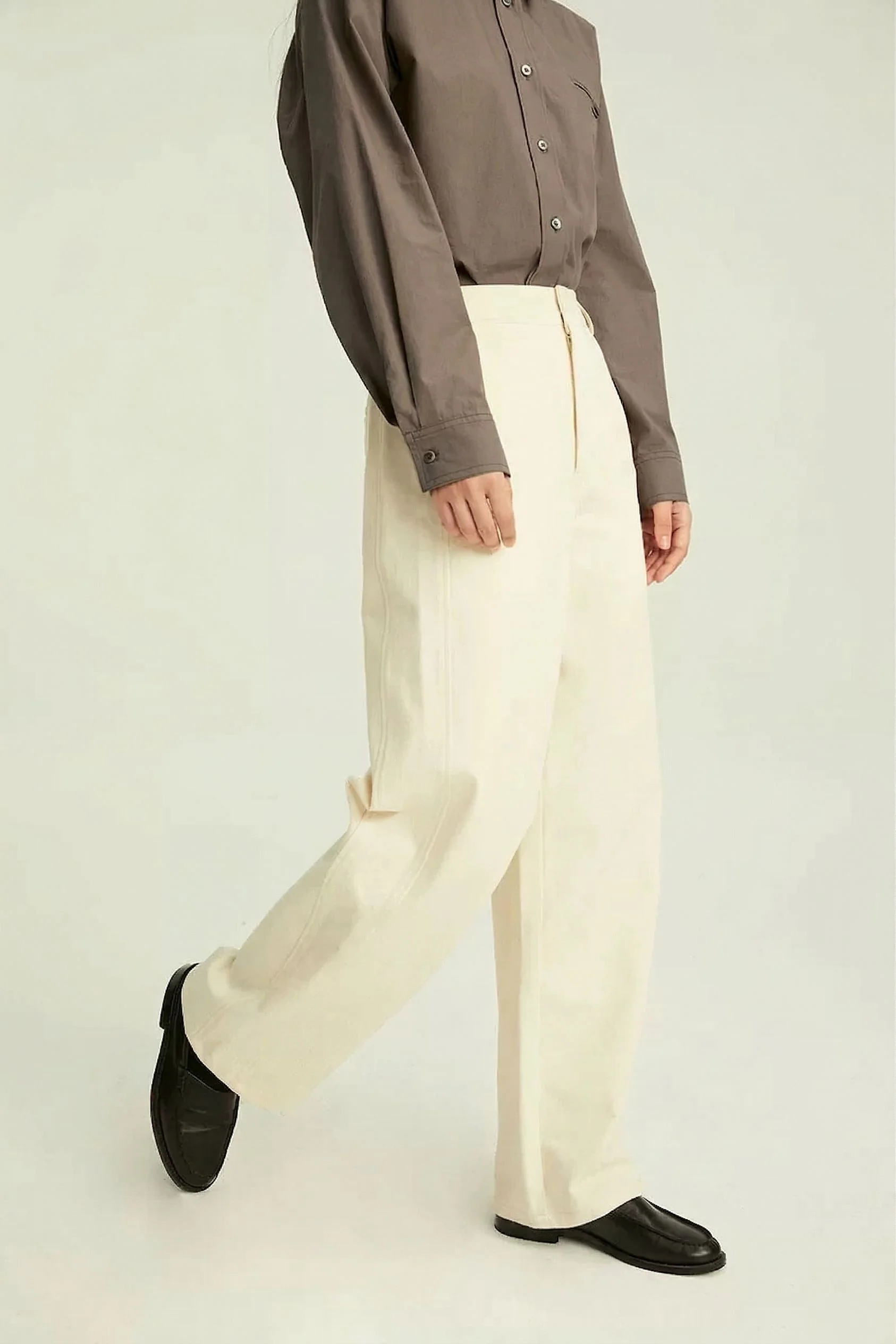 High-Rise Wide Trousers - Image 3
