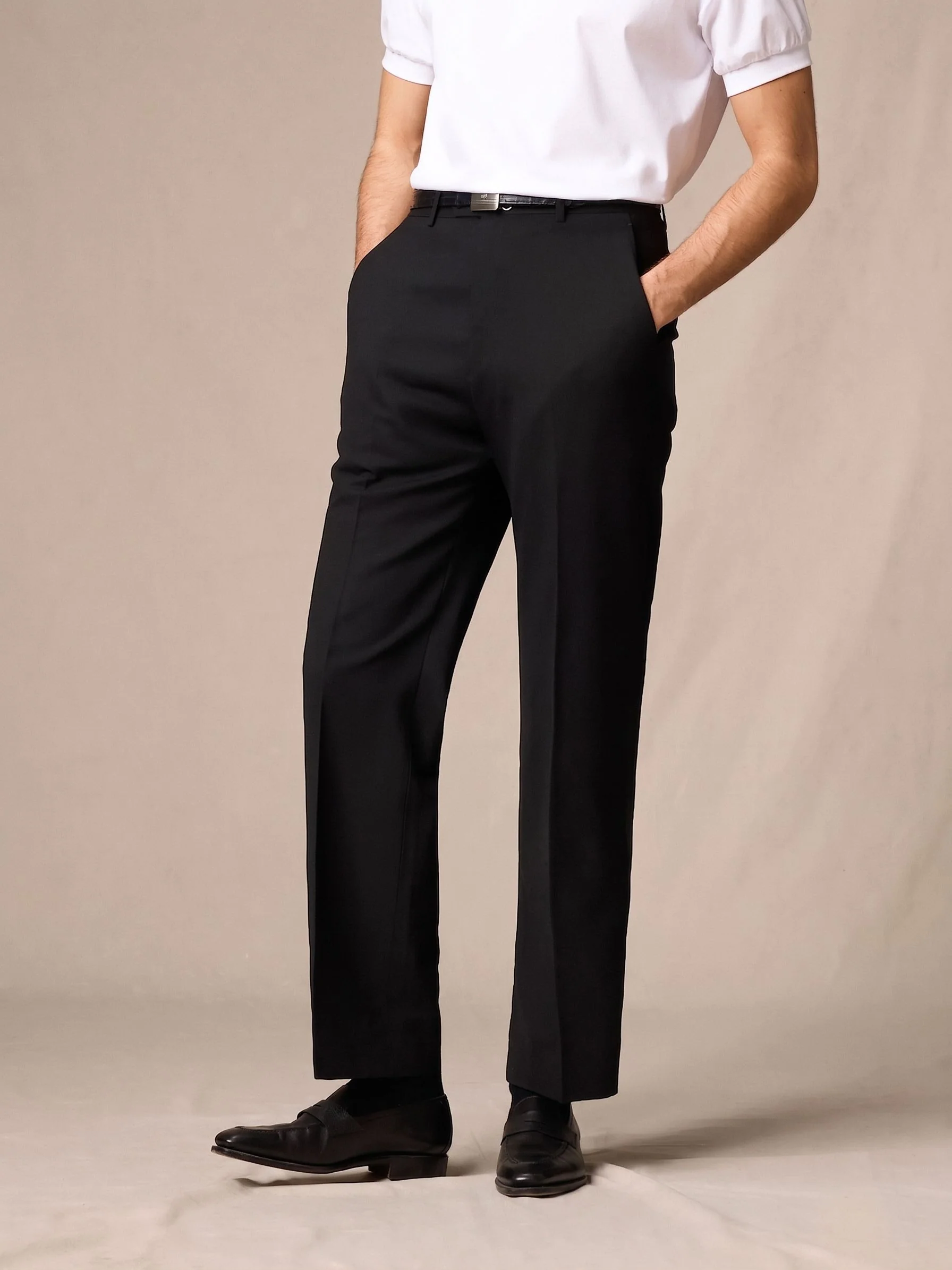 High-Twist Wool Trousers - Image 2
