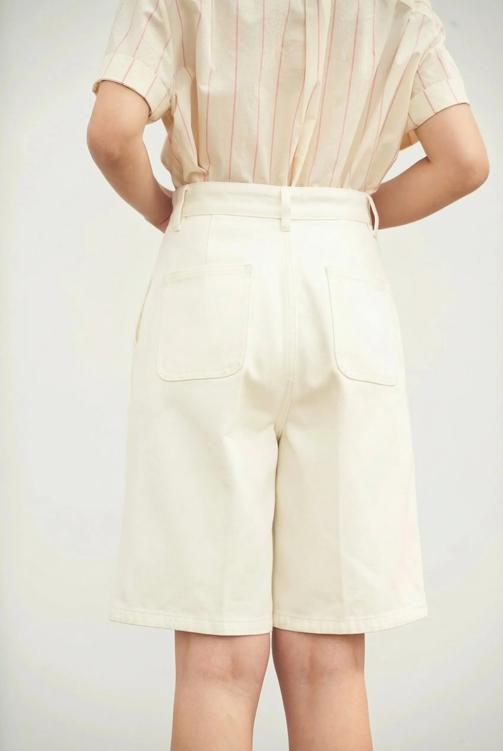 High-Waist Bermuda Shorts - Image 2