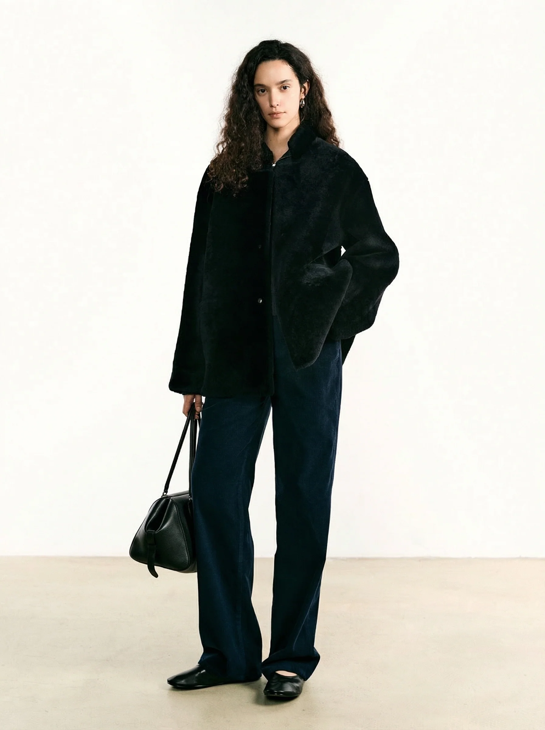 High-Waist Corduroy Wide-Leg Trousers - Image 2