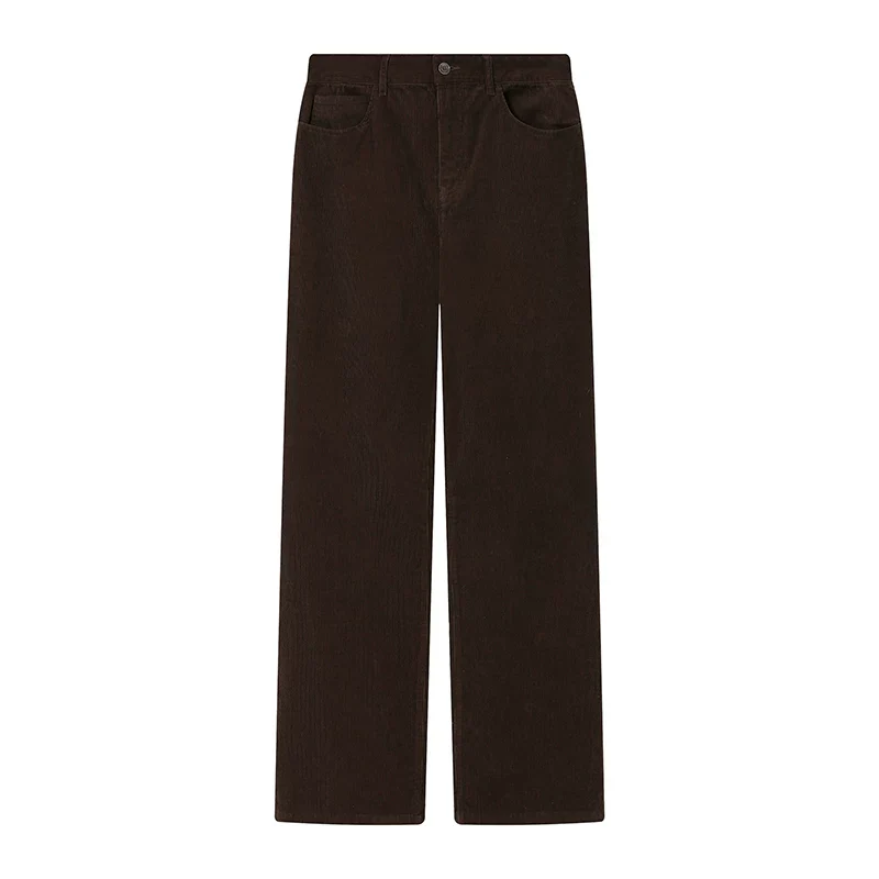 High-Waist Corduroy Wide-Leg Trousers - Image 5