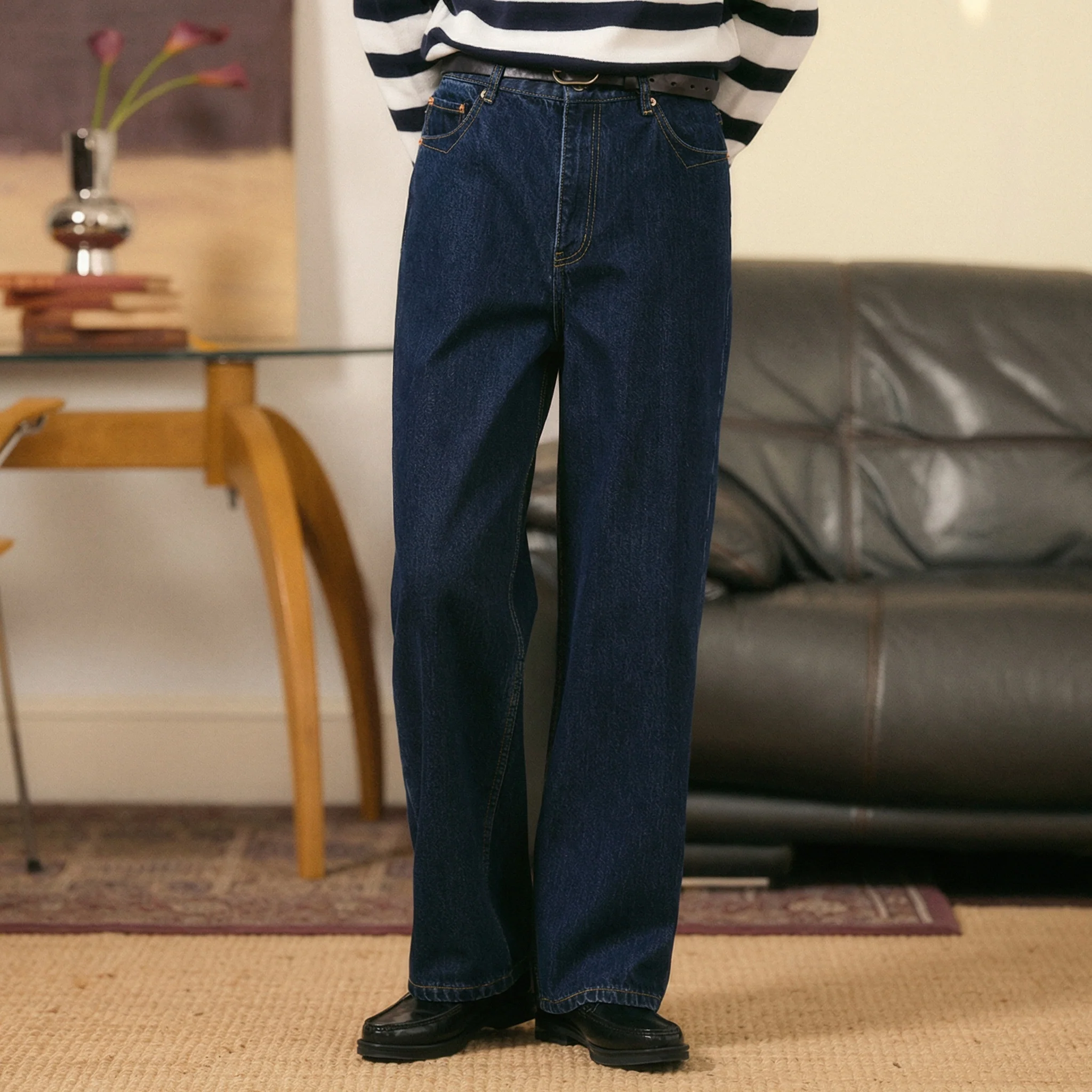 High-Waist Denim Jeans