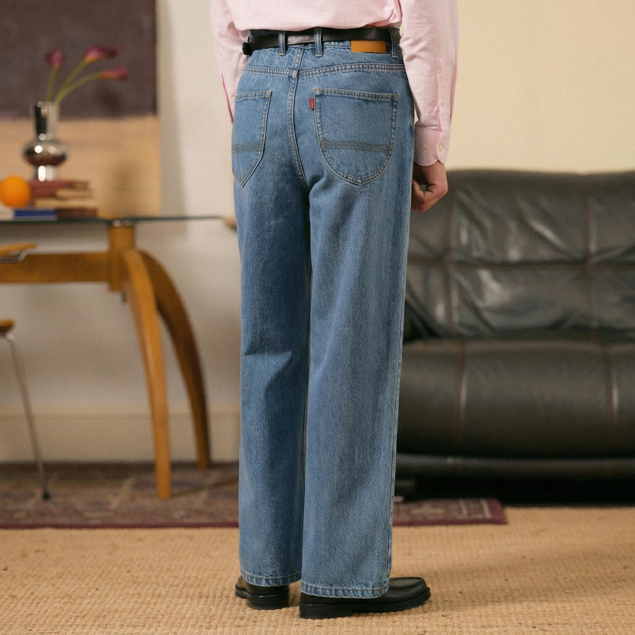 High-Waist Denim Jeans - Image 2