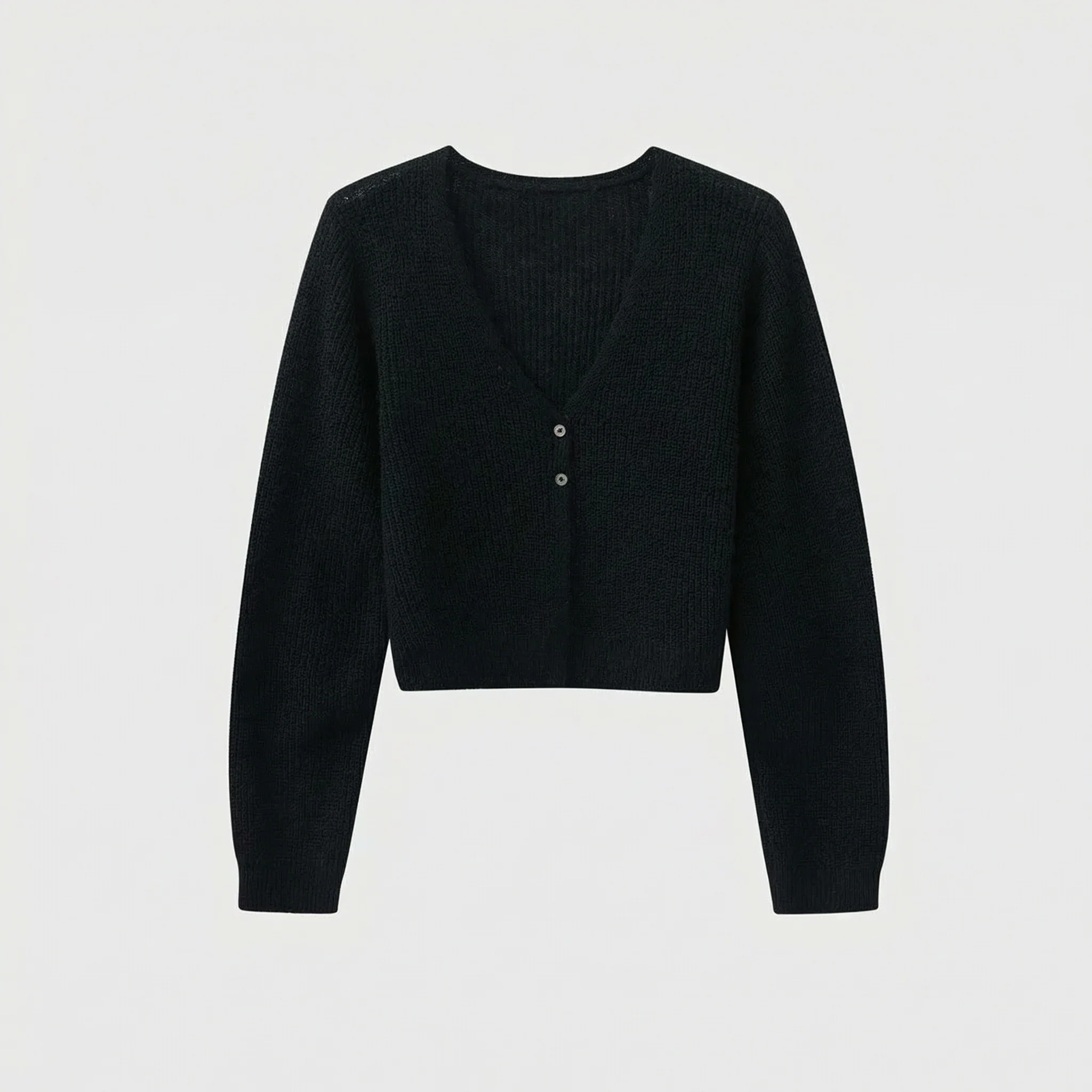 High Waist Knit Cardigan and Camisole Set - Image 11