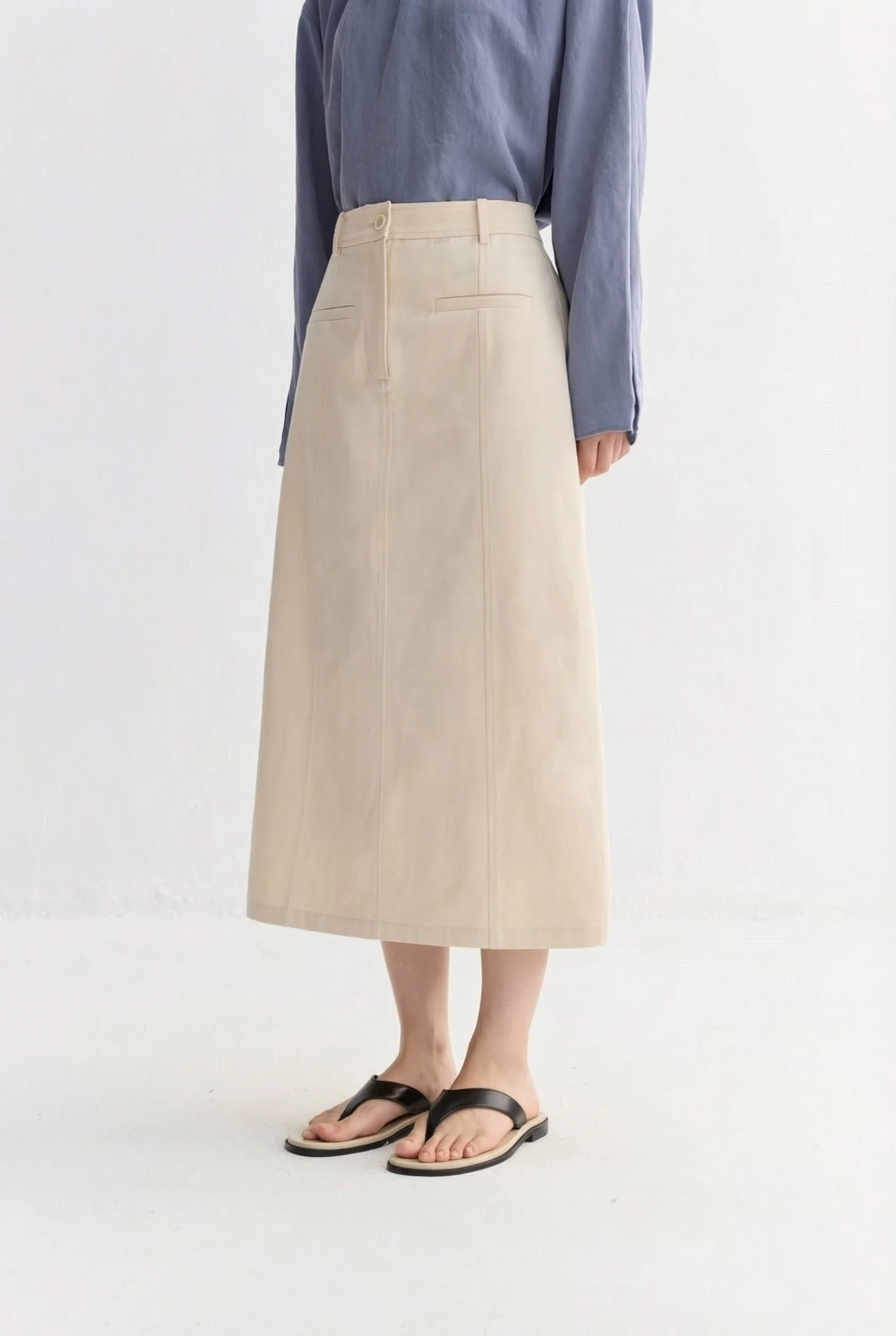 High-Waist Midi Skirt - Image 4