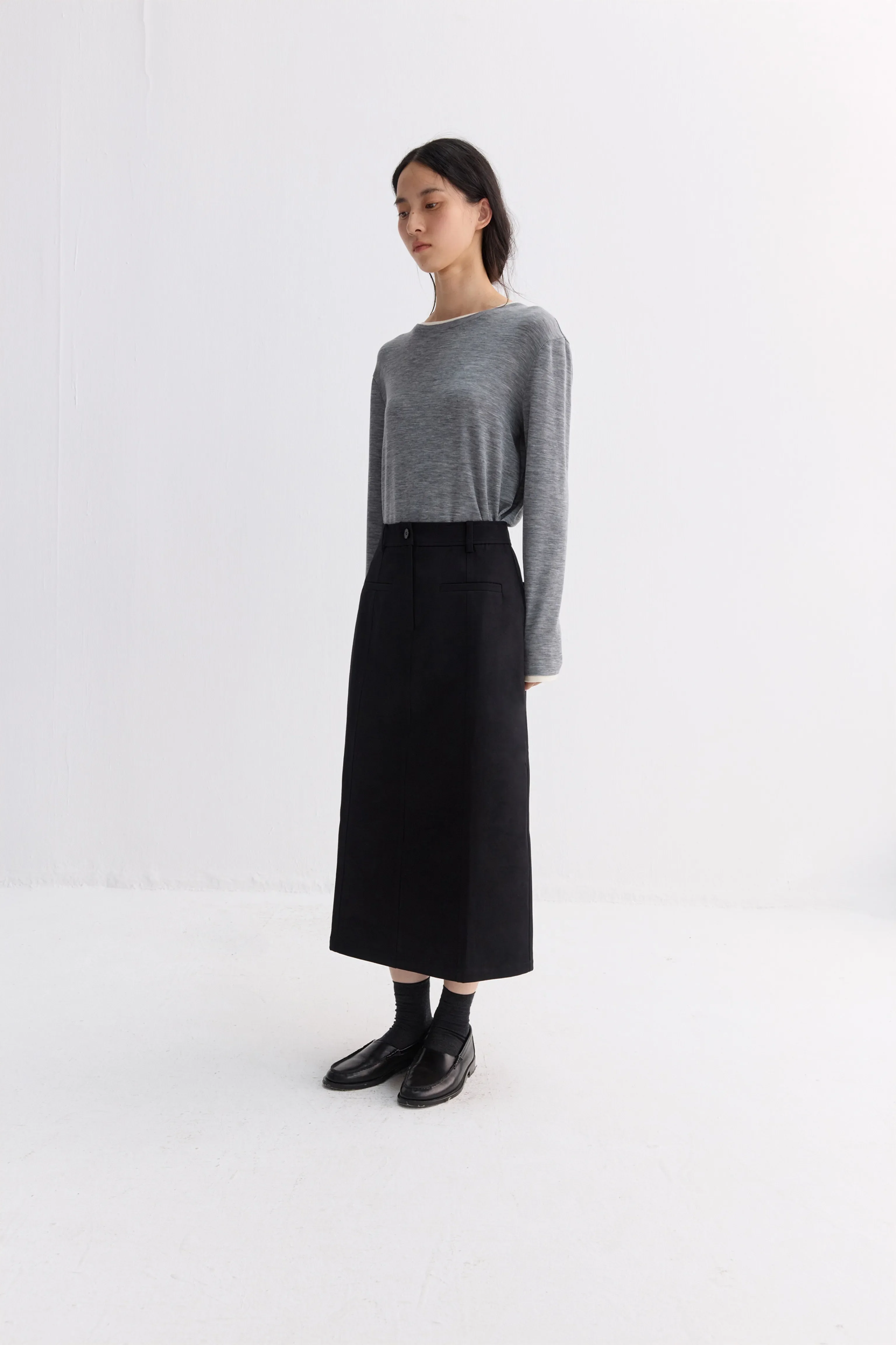 High-Waist Midi Skirt - Image 5