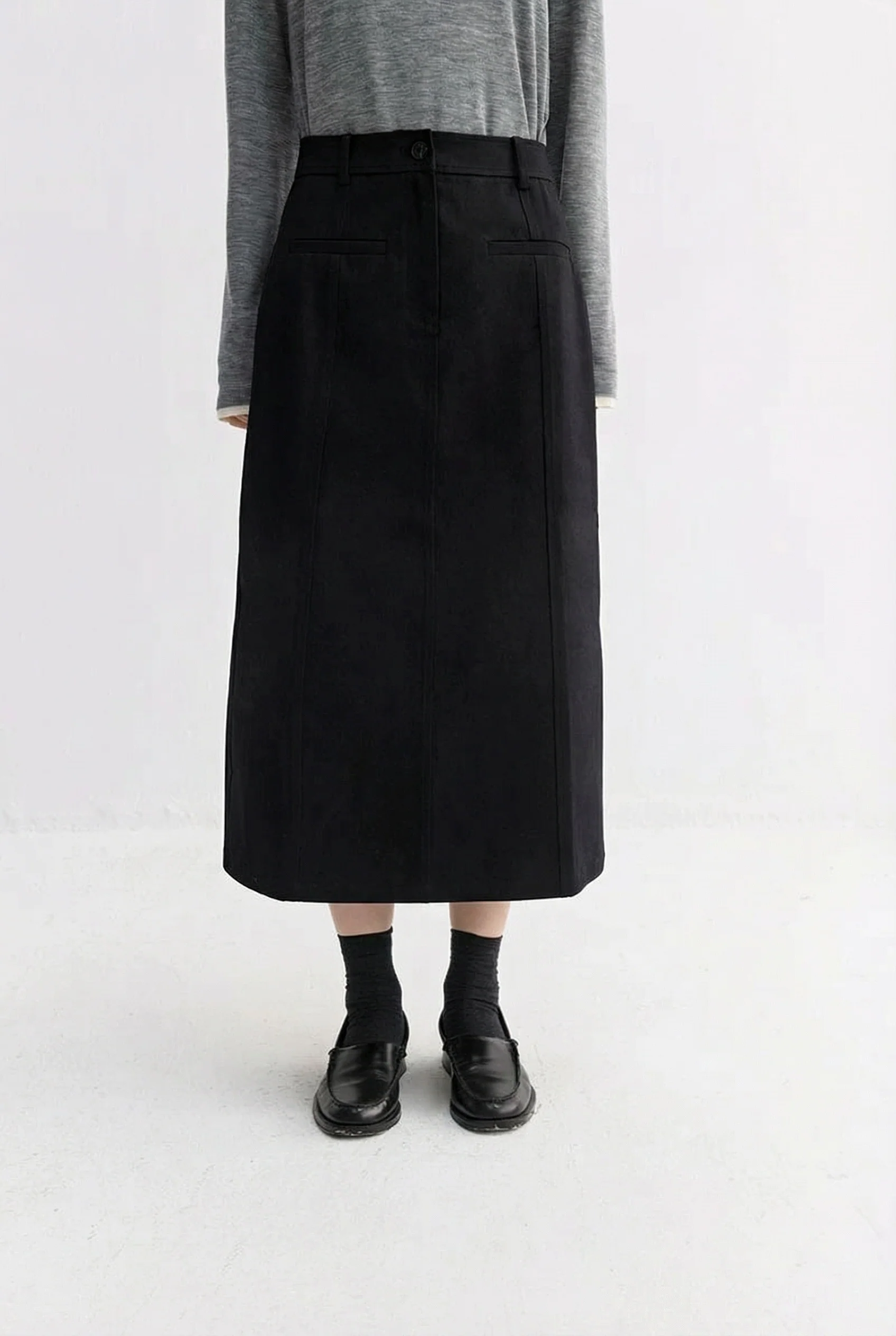 High-Waist Midi Skirt - Image 6