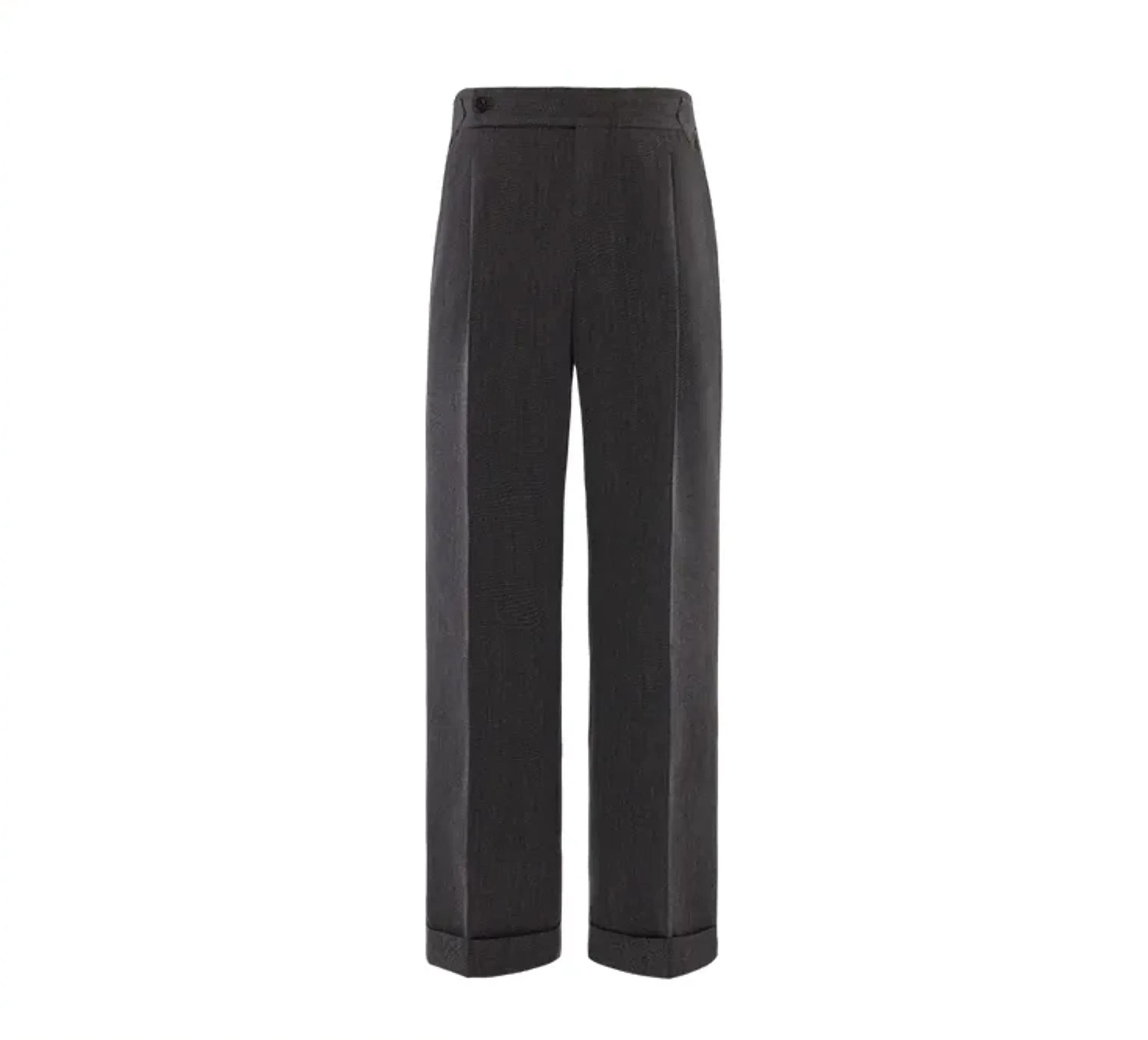 High-Waist Single-Pleat Cavalry Twill Trousers - Image 5