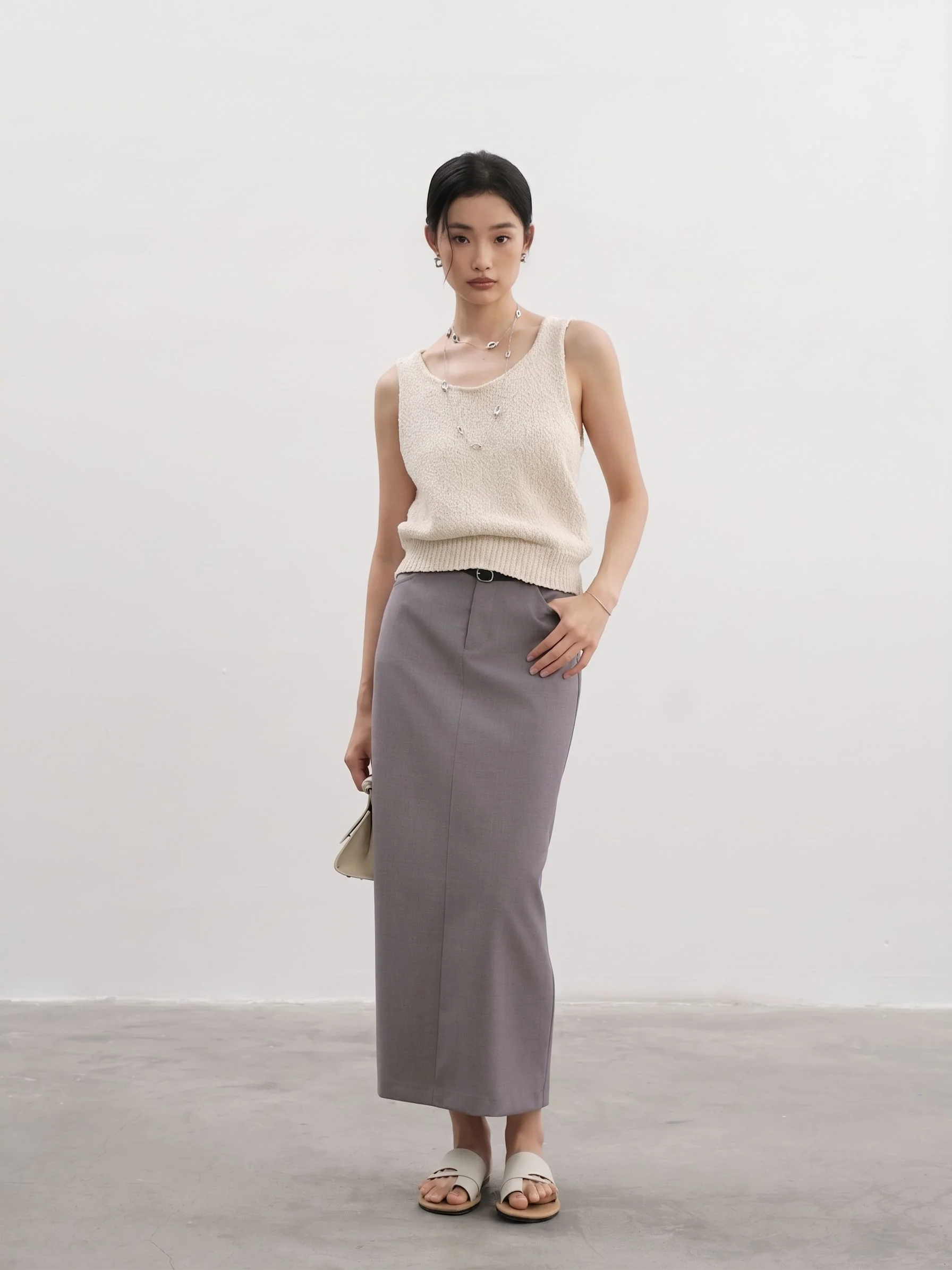 High-Waist Slit Skirt - Image 2