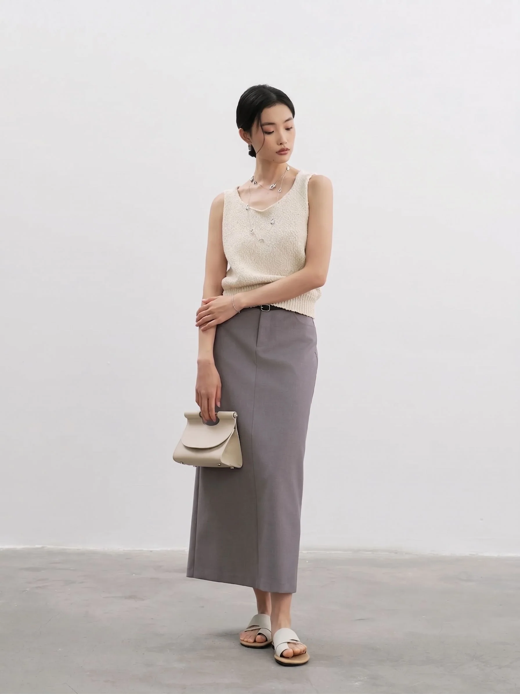 High-Waist Slit Skirt - Image 3